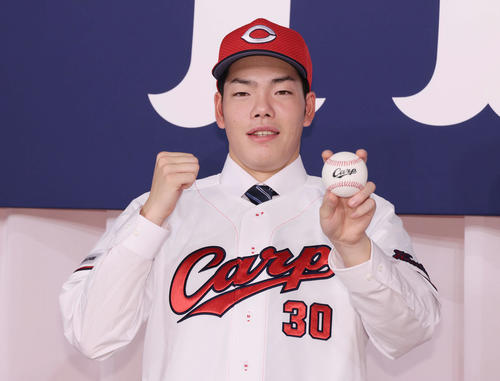 【広島】ドラ３滝田一希、他界した母美智子さんの教えを胸に「立派なプロ野球選手になれるよう」