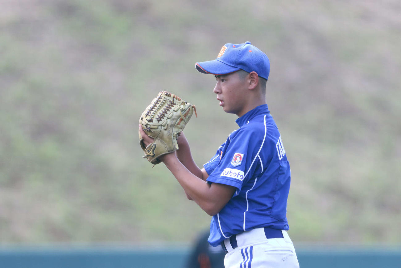 宝塚ボーイズ時代の下村海翔投手（本人提供）