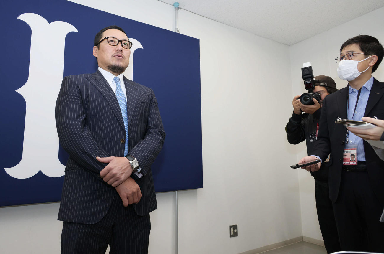 現状維持の推定6500万円（出来高あり）で契約更改した広島松山（撮影・加藤孝規）