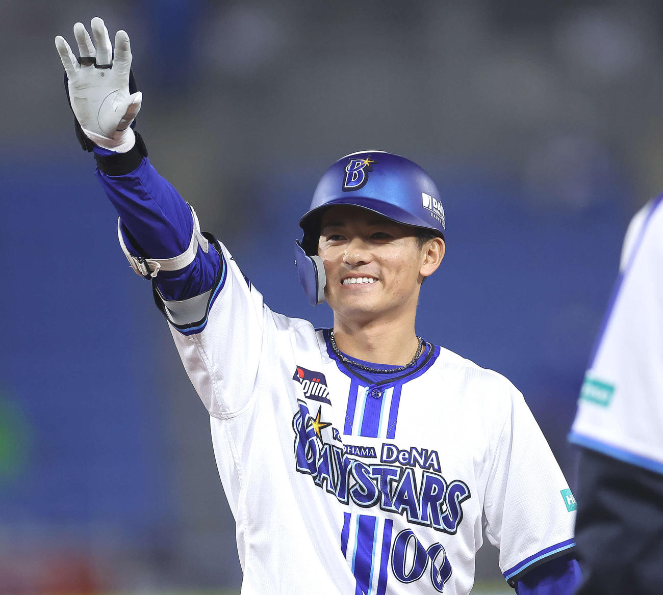 DeNA林琢真（2023年4月26日撮影）