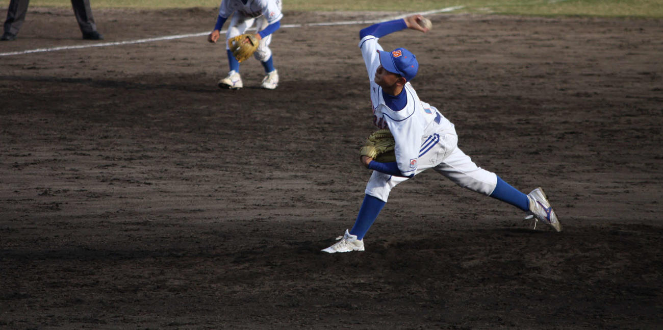 宝塚ボーイズ時代の下村海翔投手（本人提供）