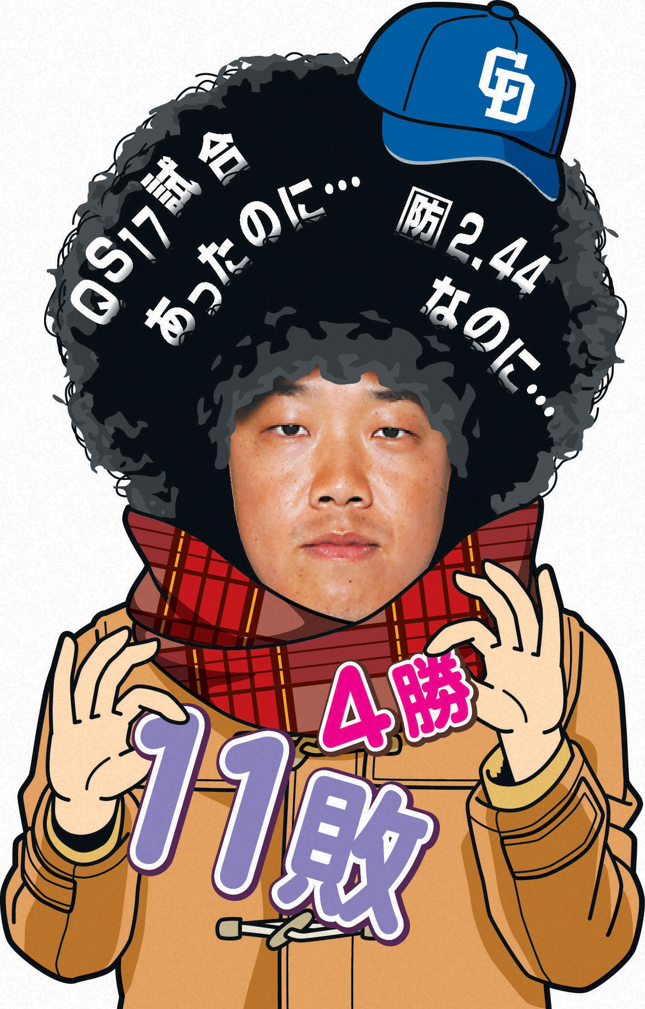 【イラスト】24戦で援護37点…柳ミステリと言う勿れ