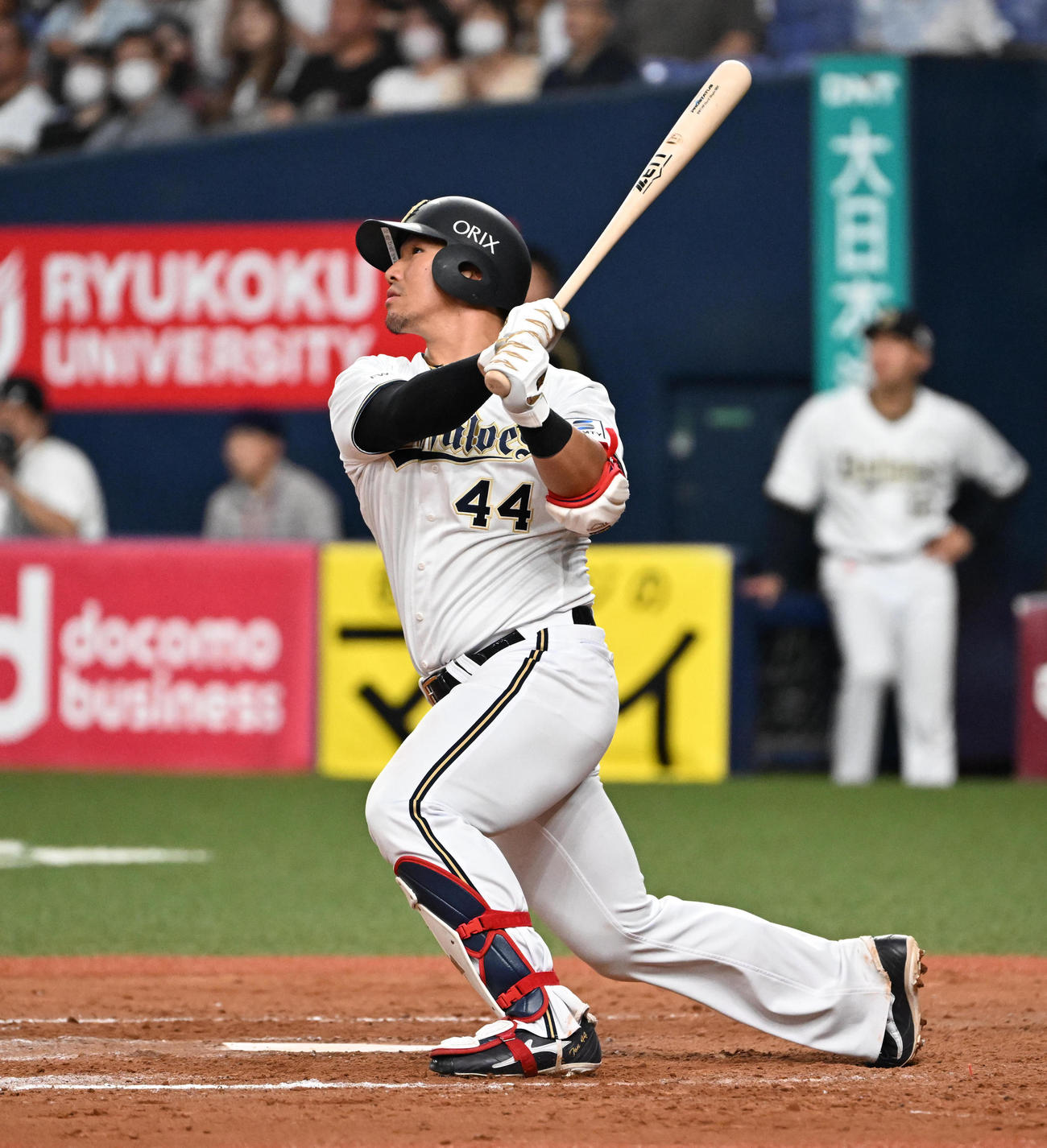 6月28日、ロッテ戦の8回、本塁打を放ったオリックス頓宮