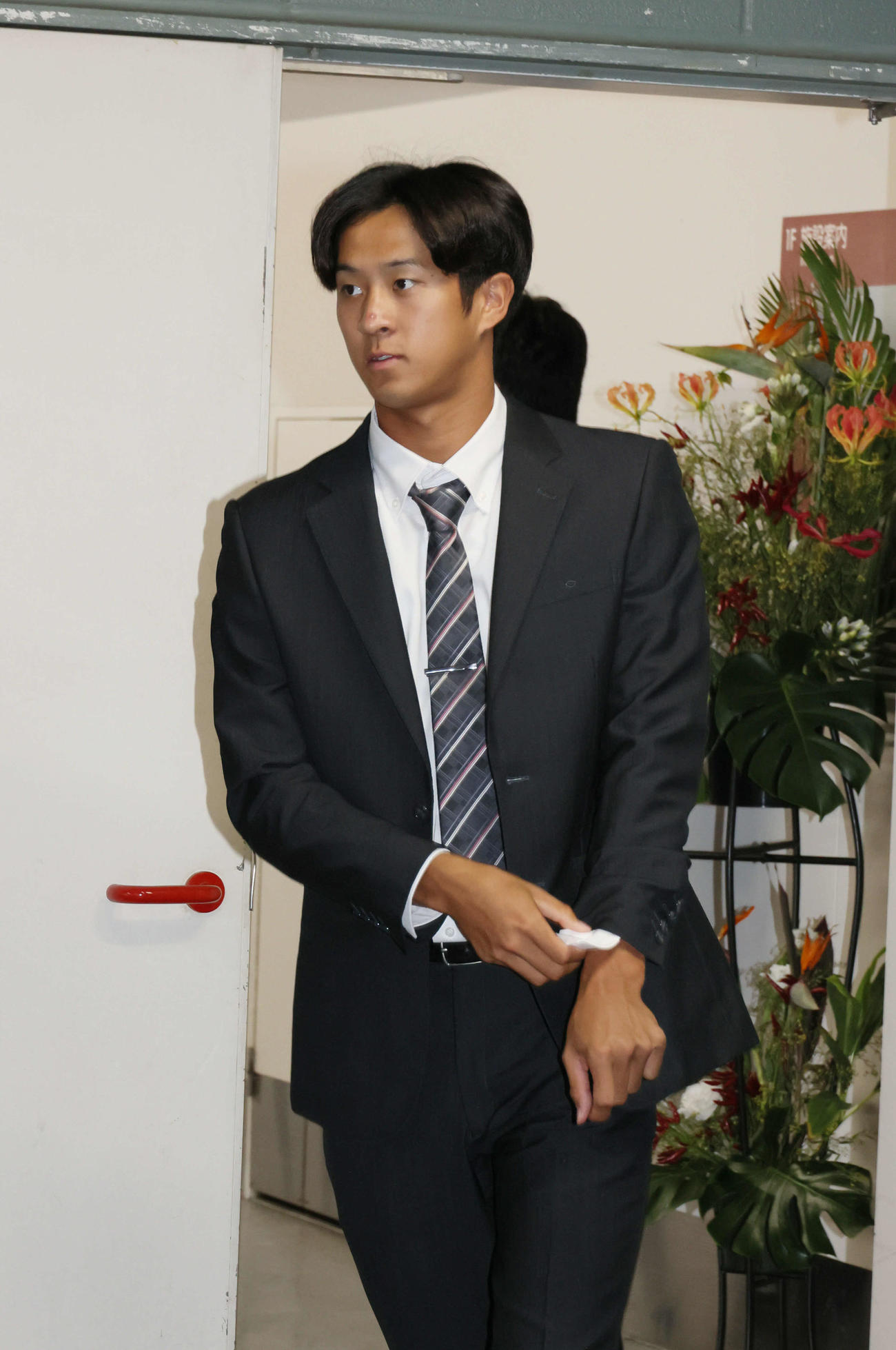 元広島の中村来生（2023年10月5日撮影）