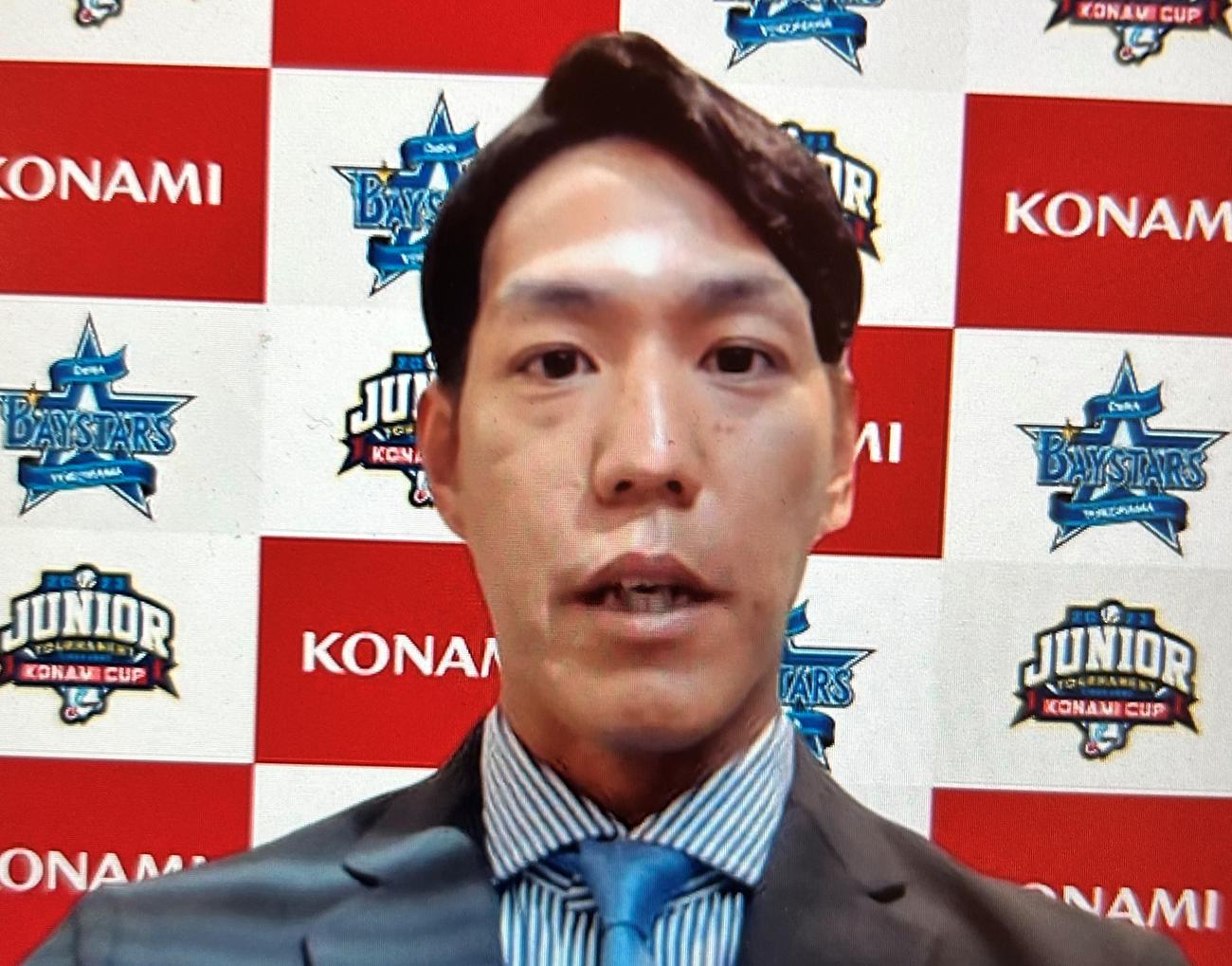 「NPB12球団ジュニアトーナメント　KONAMI CUP 2023」への意気込みを語るベイスターズジュニア荒波監督