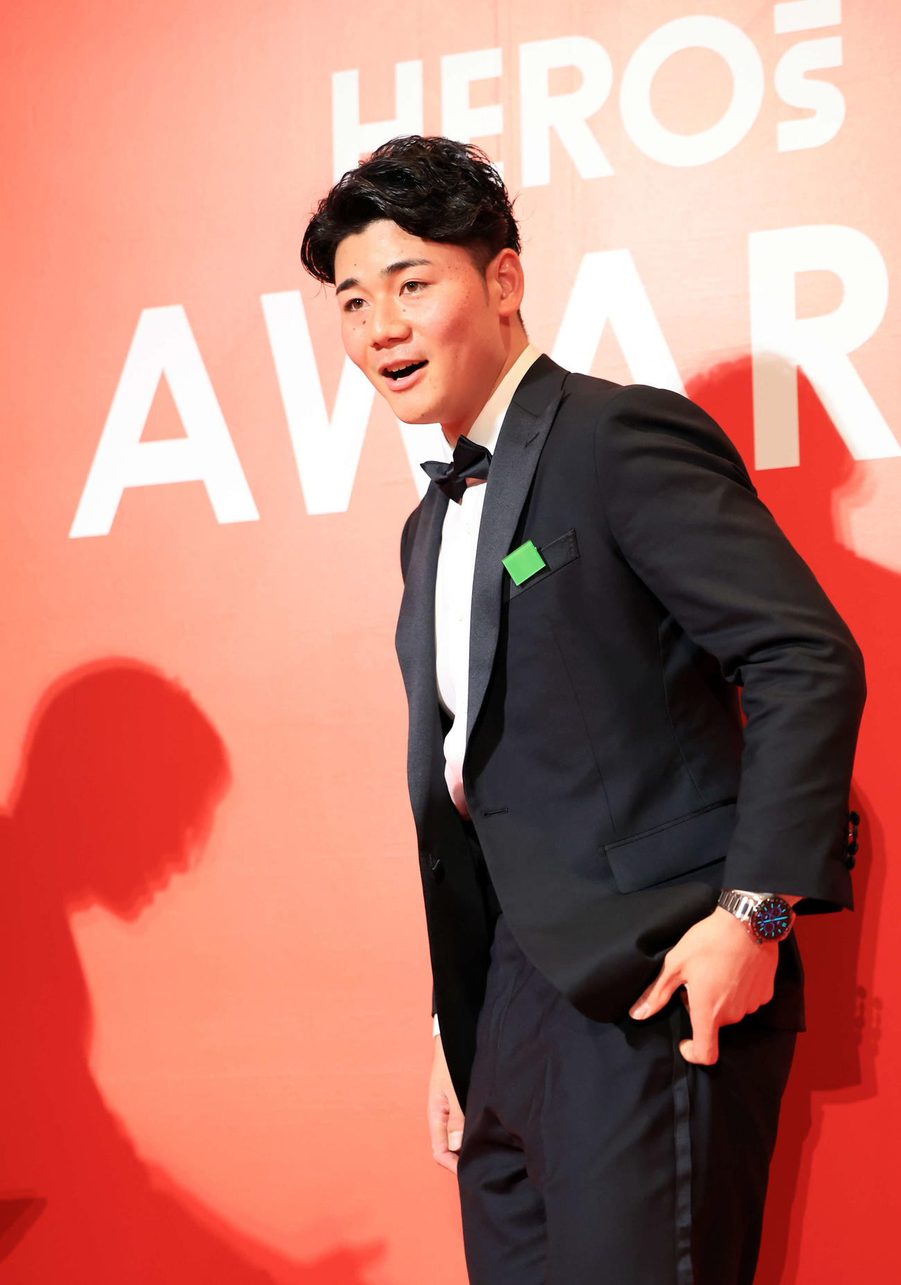 「HEROsAWARD2023」に出席した日本ハム清宮幸太郎（撮影・浅見桂子）