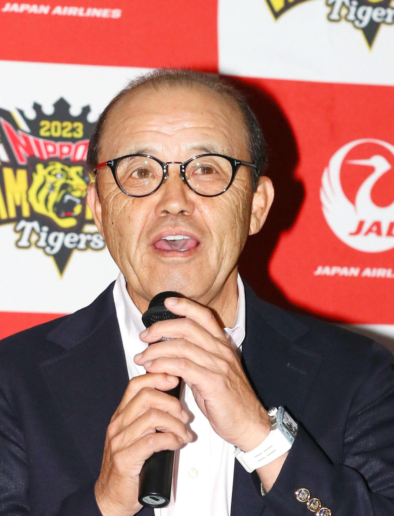 阪神岡田監督（2023年12月13日撮影）