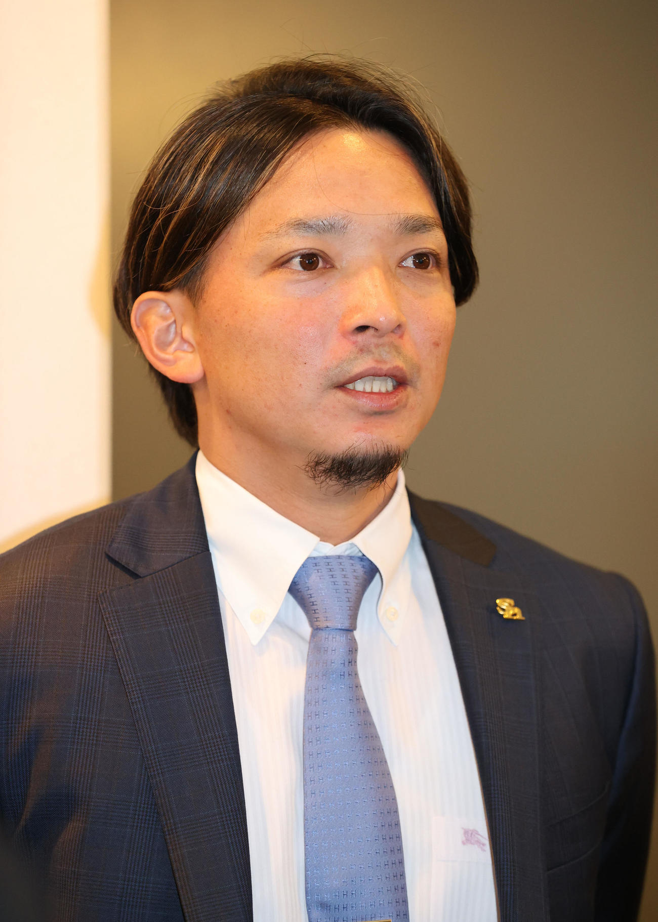 現状維持で契約更改を終えた東浜（撮影・梅根麻紀）