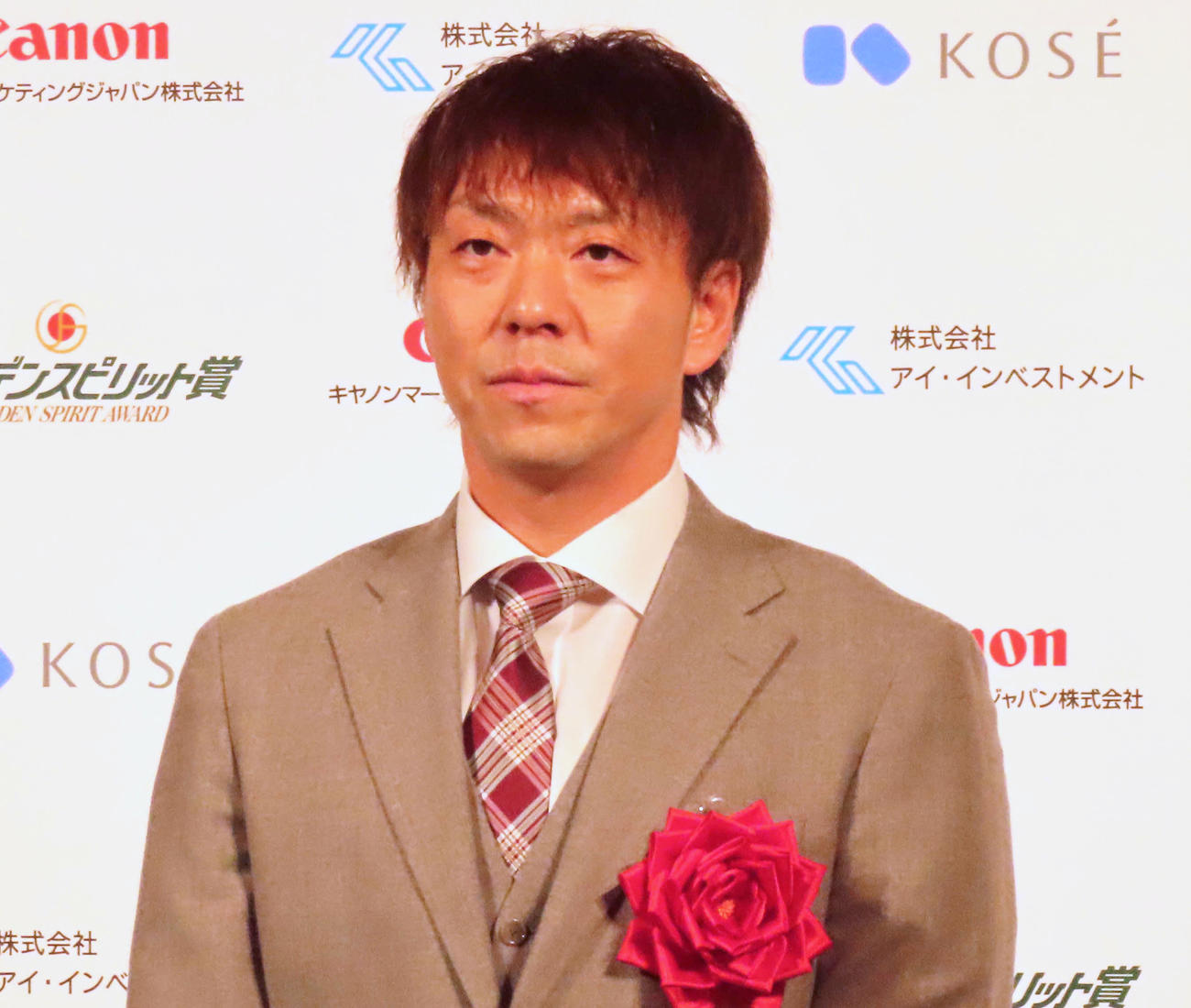 「ゴールデンスピリット賞」を受賞した日本ハム宮西（撮影・黒須亮）