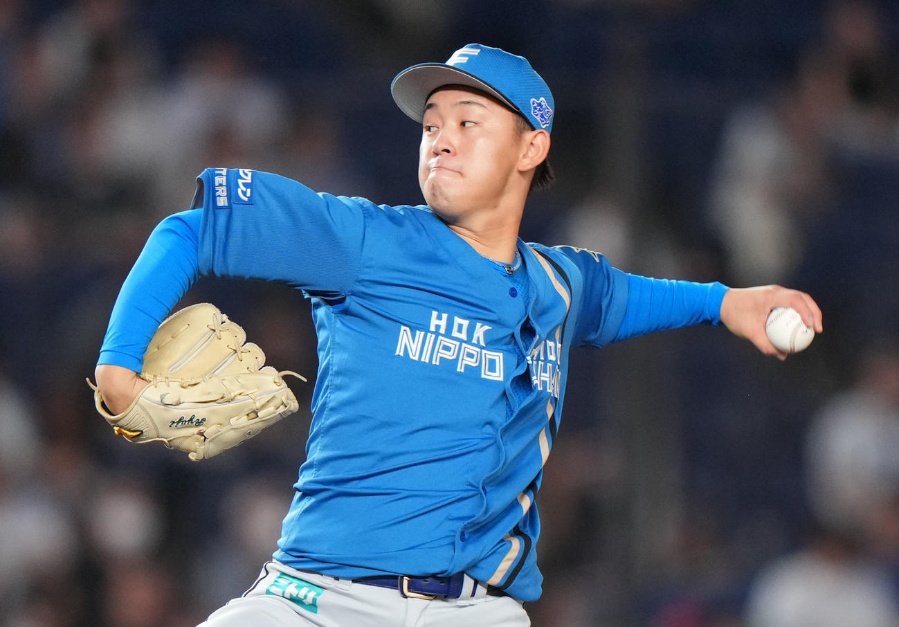 日本ハム北浦竜次（2023年8月撮影）