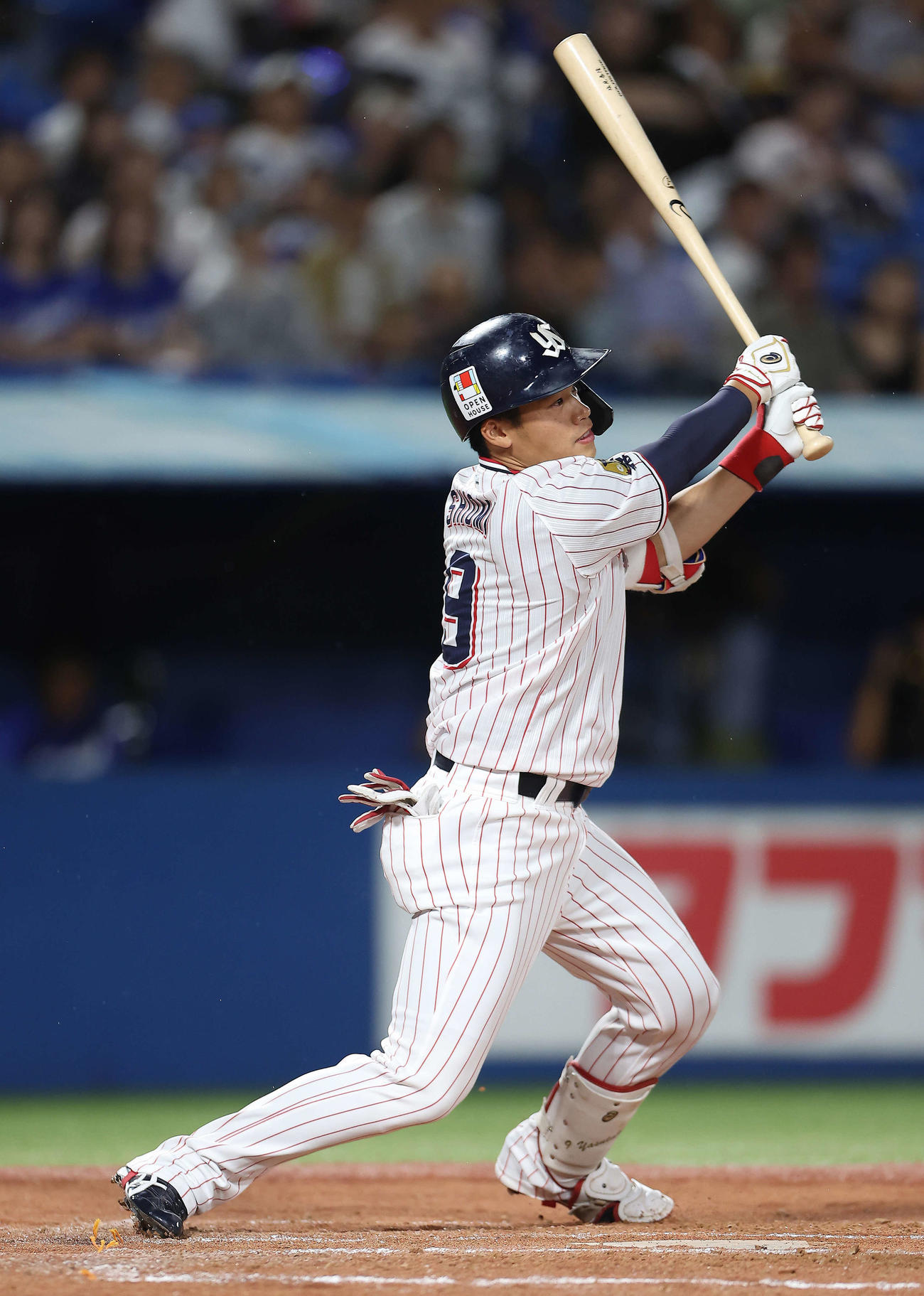 ヤクルト塩見泰隆（2023年9月21日撮影）