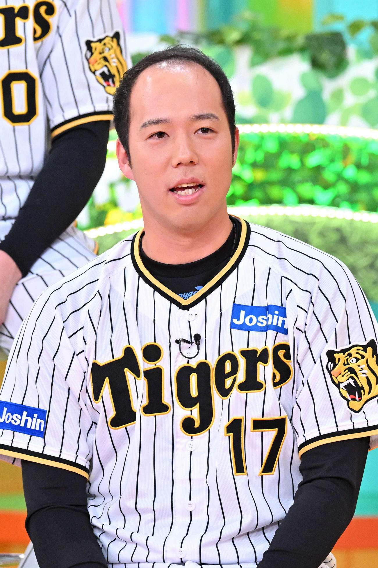 MBSテレビ「痛快！明石家電視台正月　SP　阪神タイガース　イチバンは誰だ！？」にゲスト出演した阪神青柳（MBS提供）