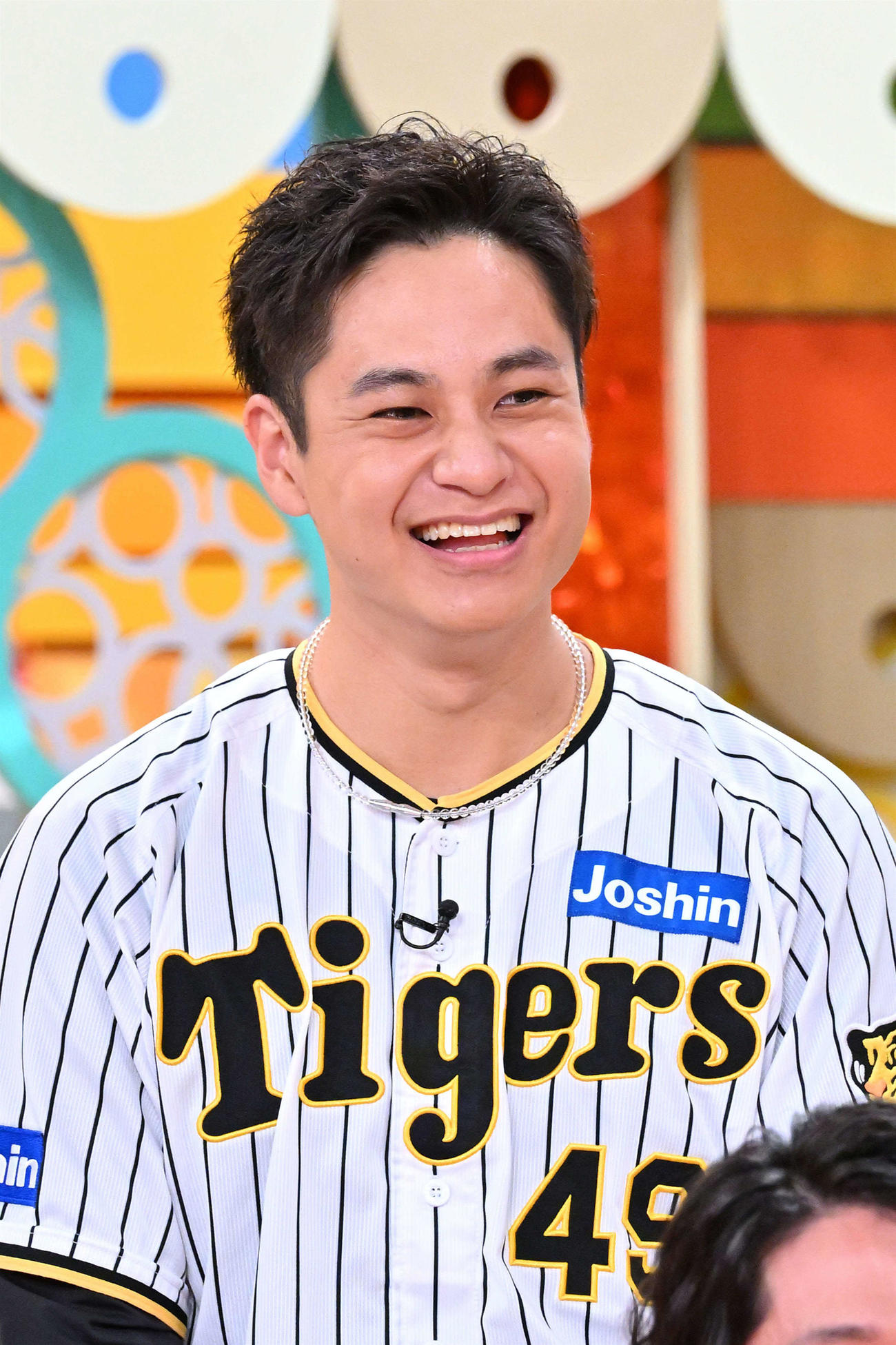 MBSテレビ「痛快！明石家電視台正月　SP　阪神タイガース　イチバンは誰だ！？」にゲスト出演した阪神大竹（MBS提供）