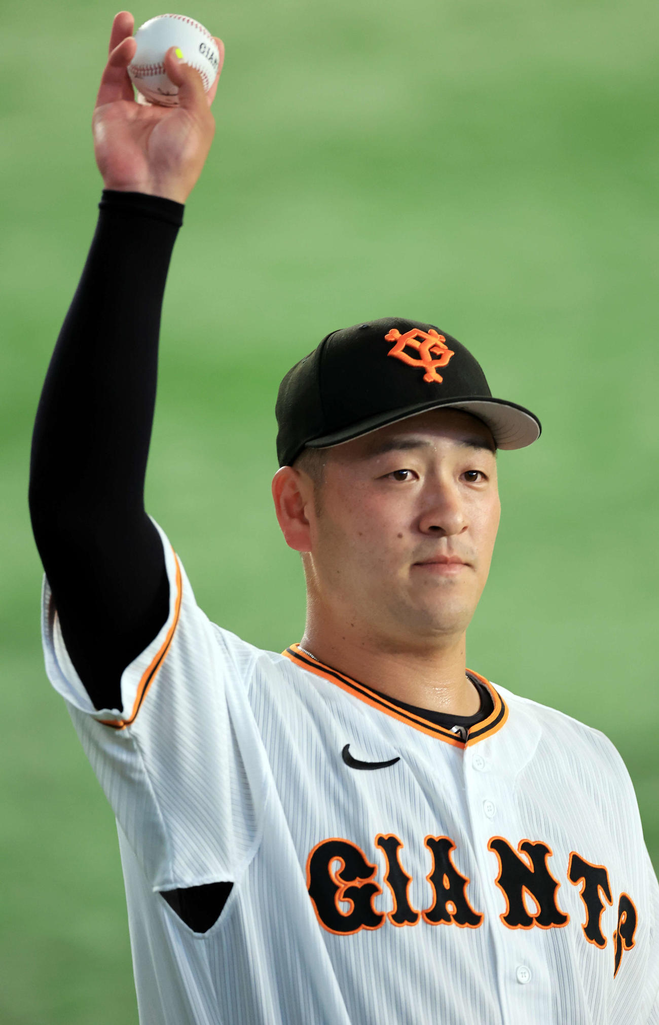 巨人岸田行倫（2023年6月30日撮影）