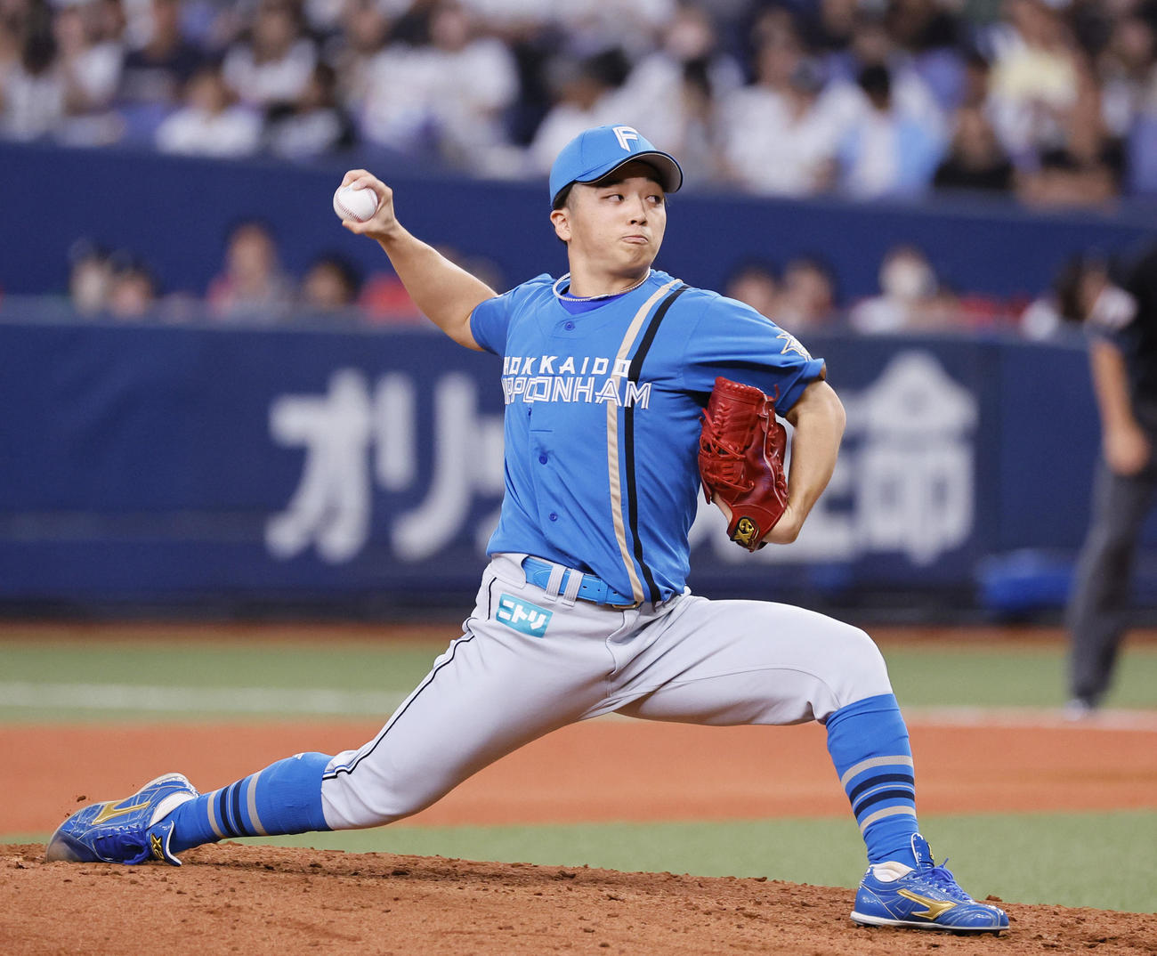 日本ハム山本拓実（2023年10月2日撮影）
