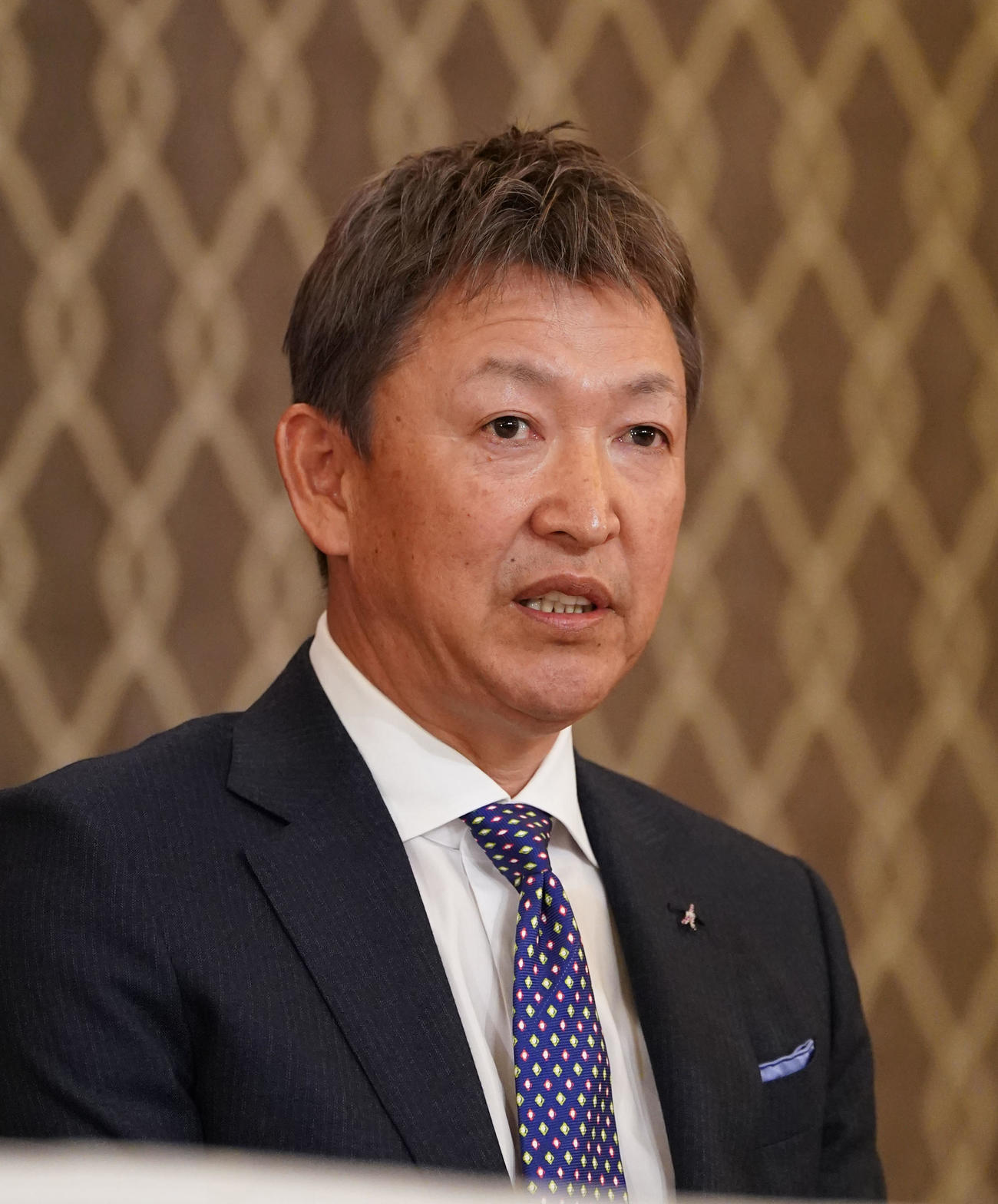 中日立浪和義監督（2023年12月6日撮影）