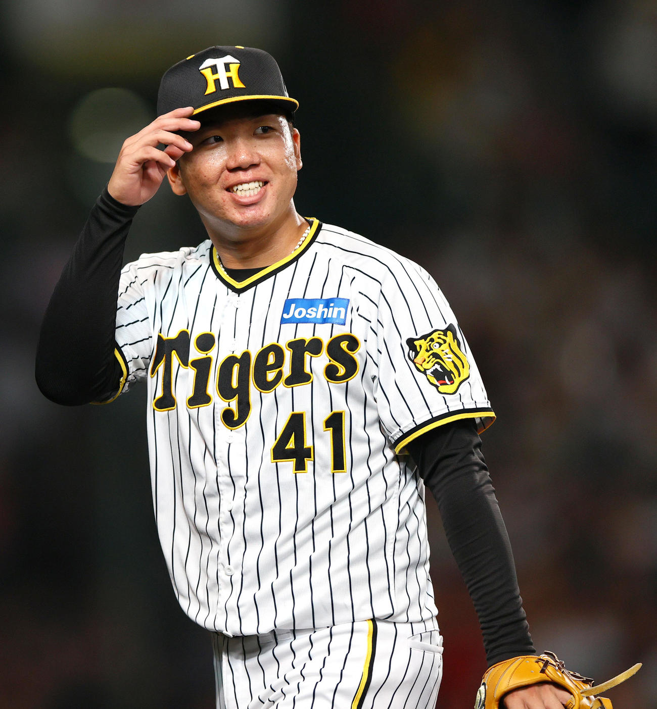 阪神村上頌樹（2023年9月8日撮影）