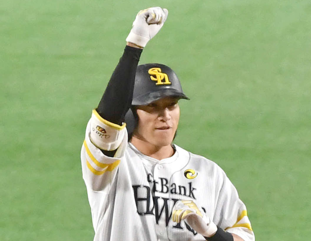 ソフトバンク柳田悠岐（2023年撮影）
