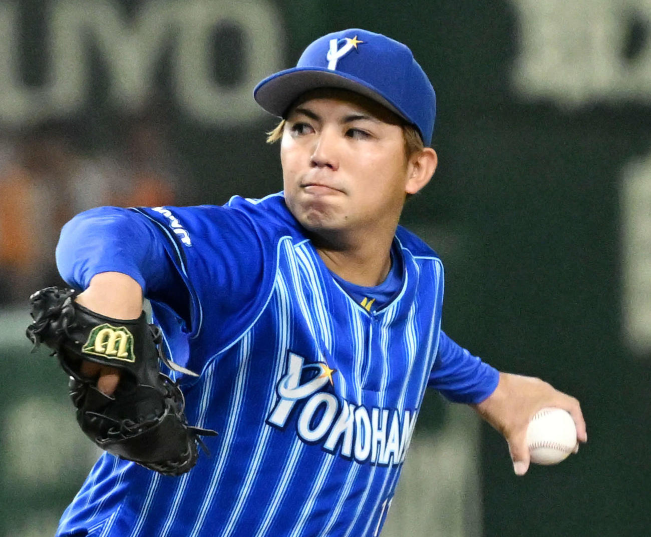 DeNA東克樹（2023年10月4日撮影）