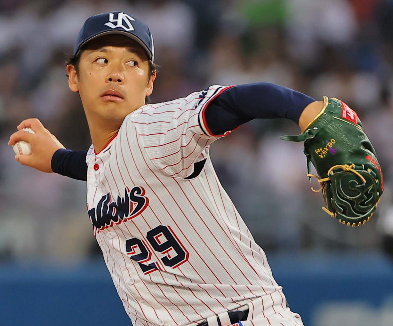 ヤクルト小川泰弘（2023年4月29日撮影）