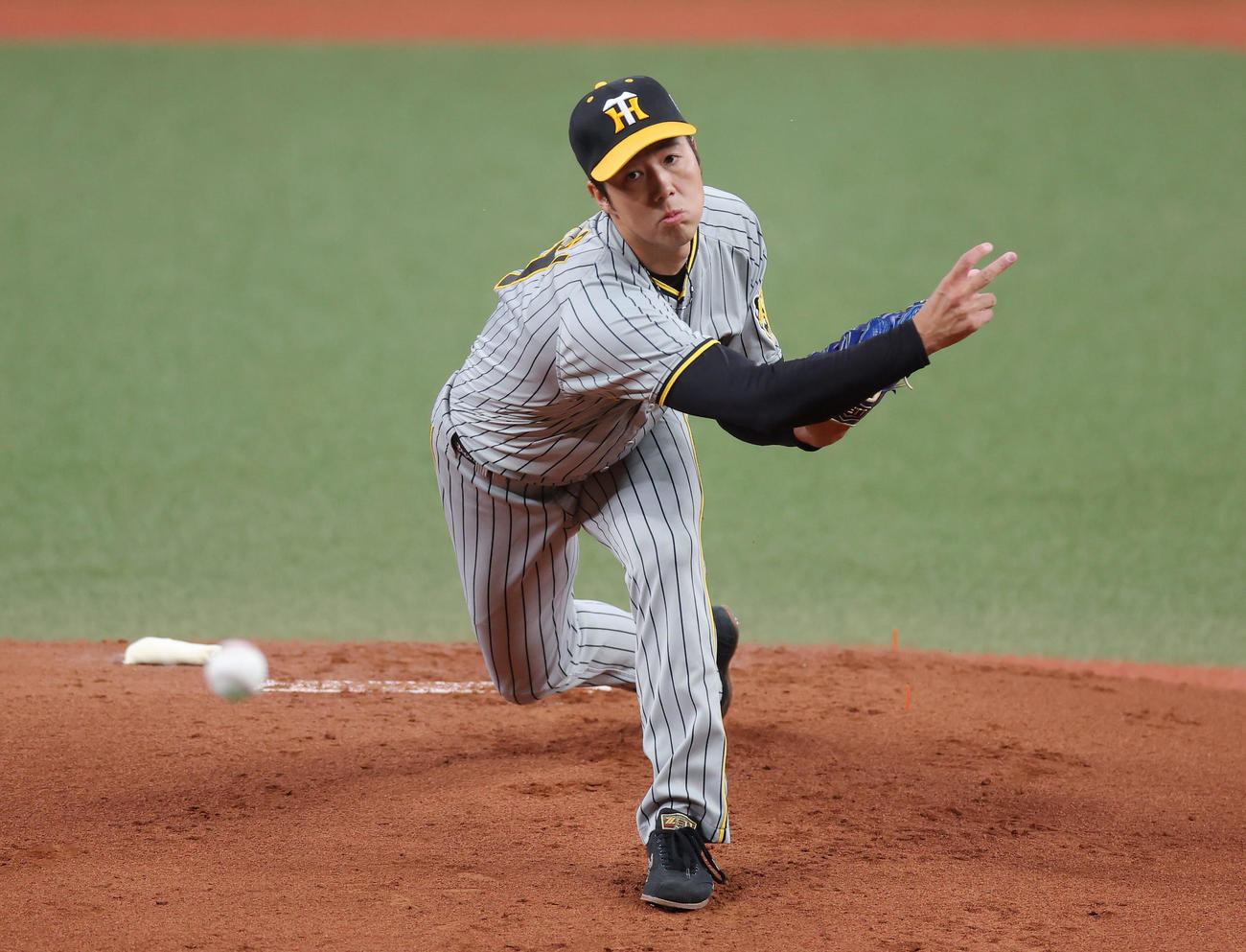 阪神青柳晃洋（2023年11月5日撮影）