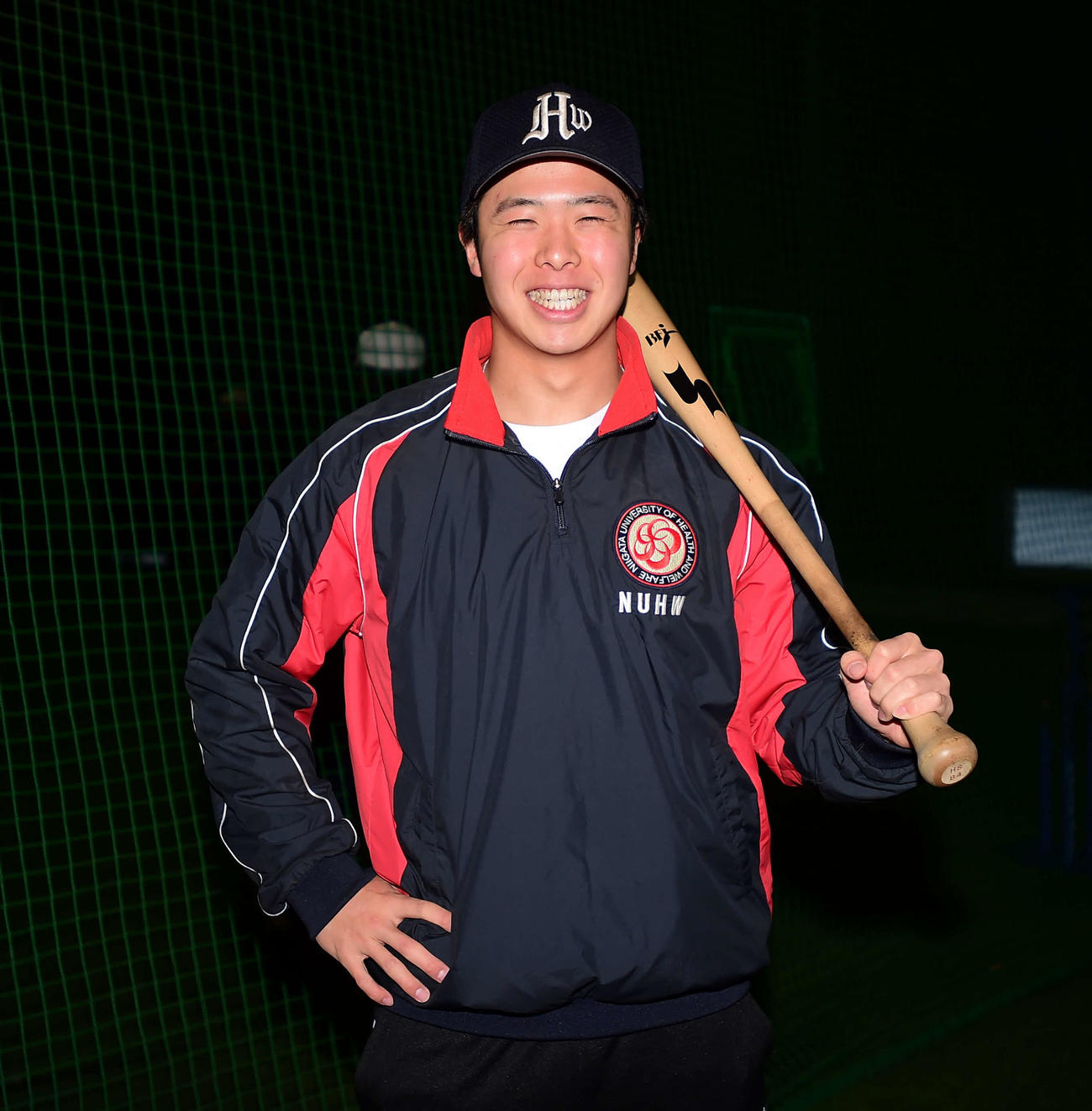 今春、社会人チームのエイジェックに進む新潟医療福祉大・大久保