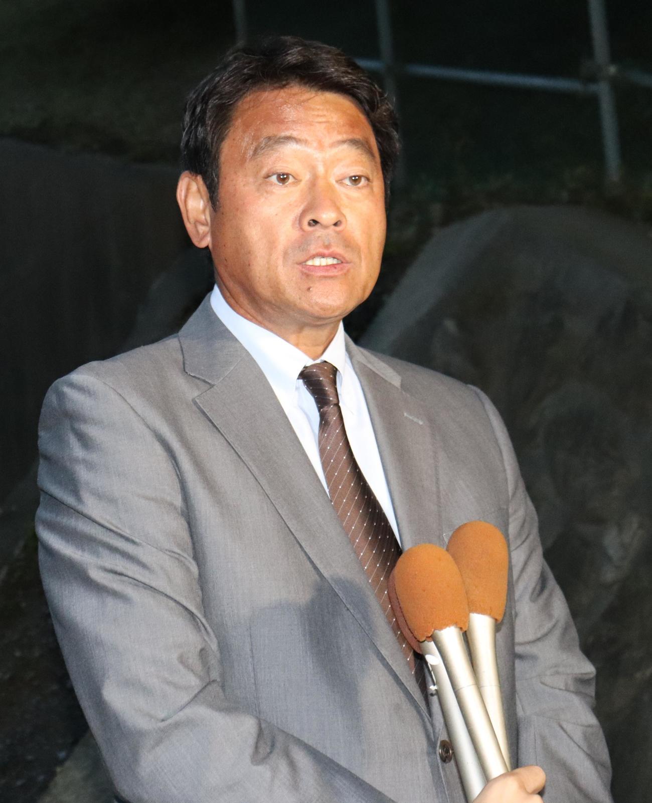 巨人スカウト部長時代の長谷川国利氏（2019年10月撮影）