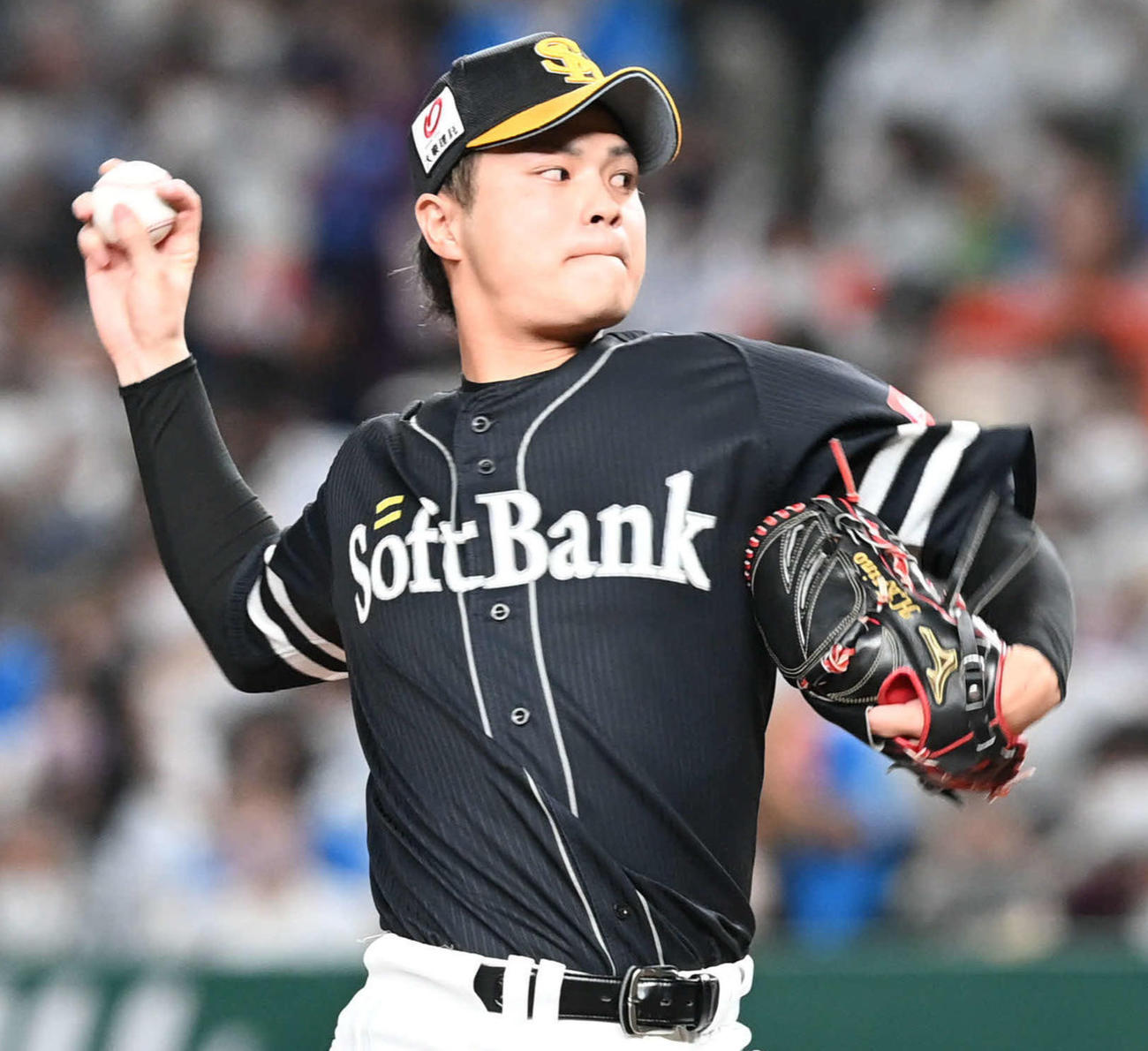 ソフトバンク甲斐野央（2022年10月撮影）