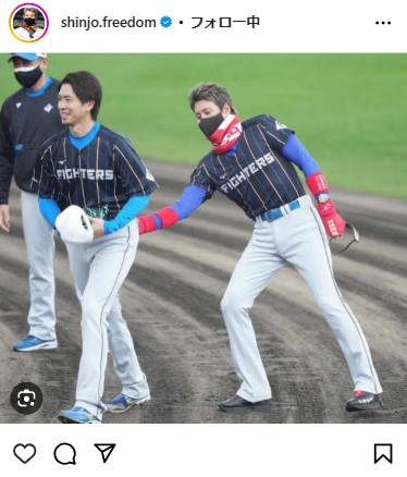 日本ハム新庄剛志監督のインスタグラムから