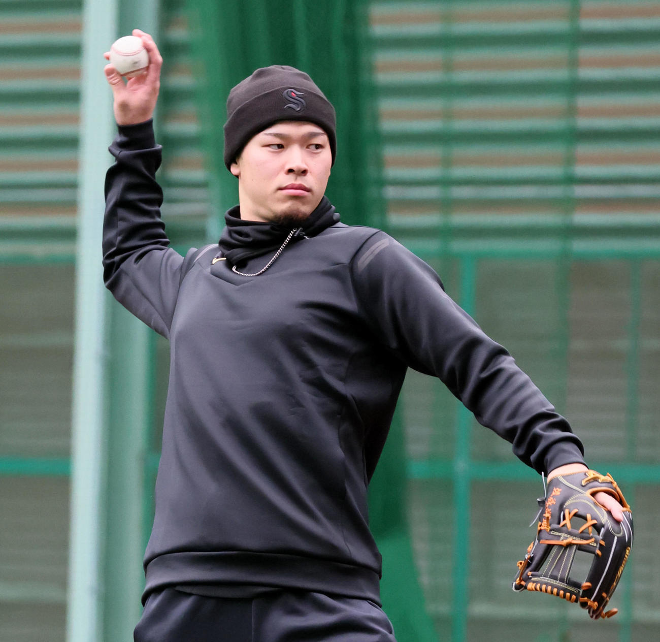 阪神佐藤輝明（2024年1月8日撮影）