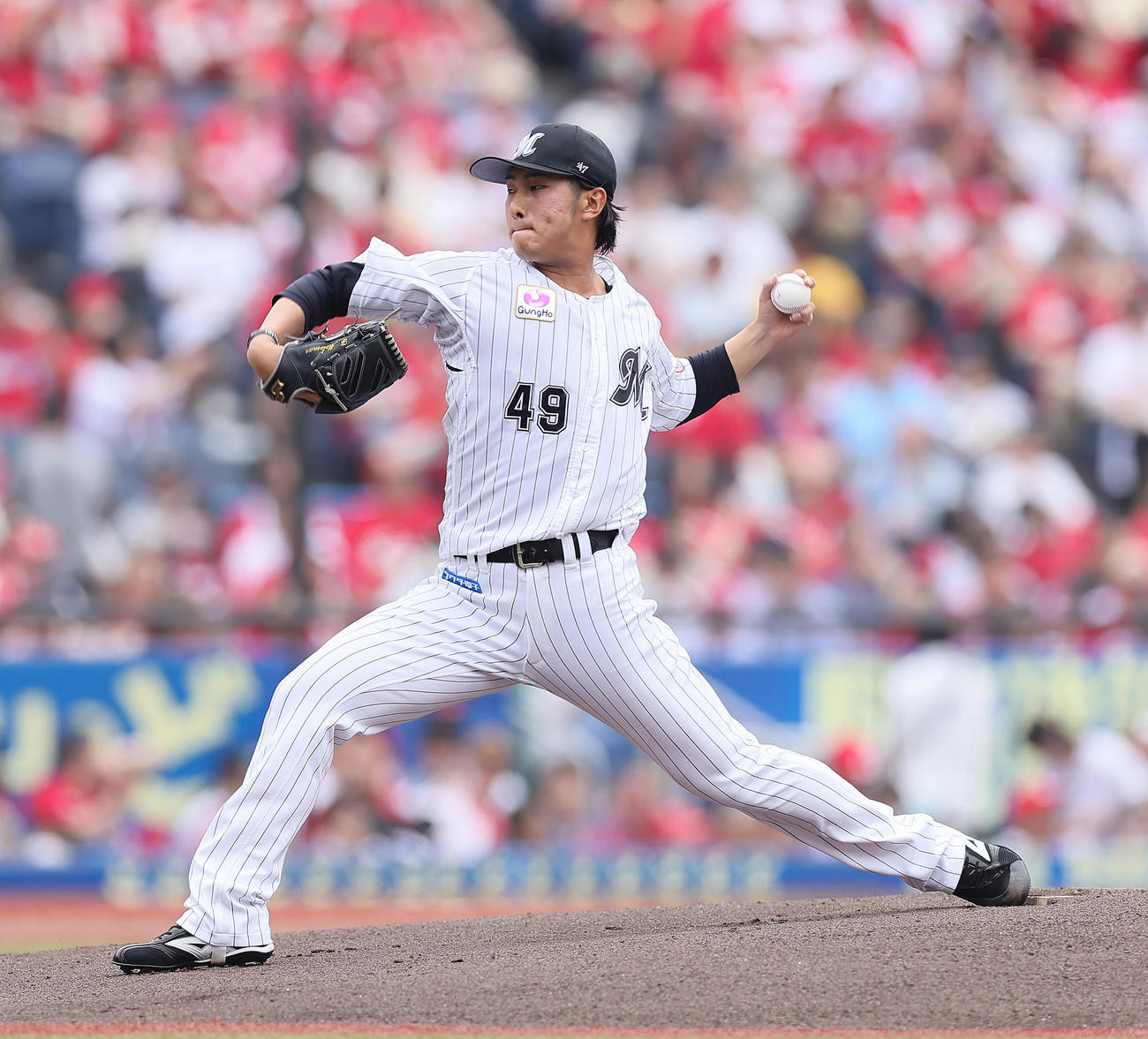 ロッテ本前郁也（2023年6月10日撮影）