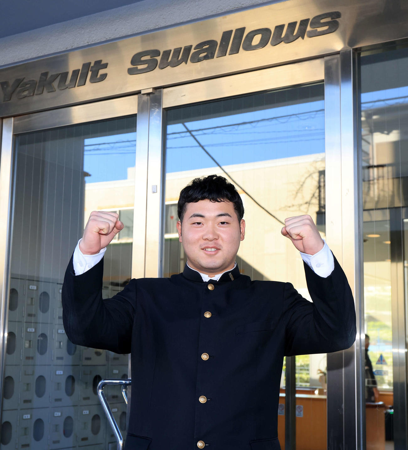 ヤクルトドラフト育成2位の高野颯太（2024年1月7日撮影）