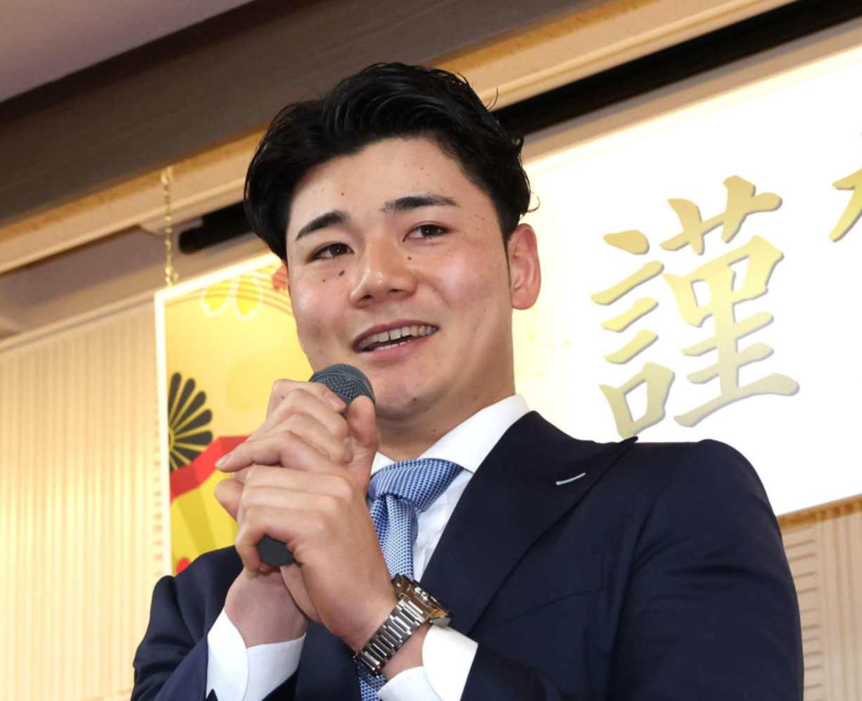 日本ハム清宮幸太郎（2024年1月4日撮影）