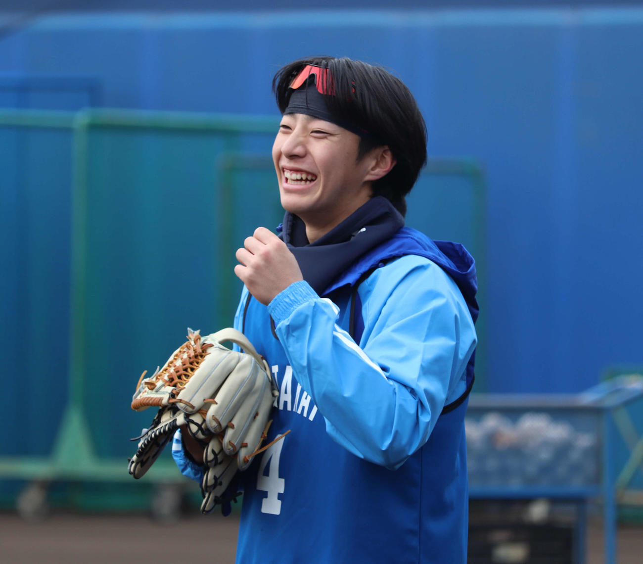 DeNAドラフト1位の度会隆輝（2024年1月11日撮影）