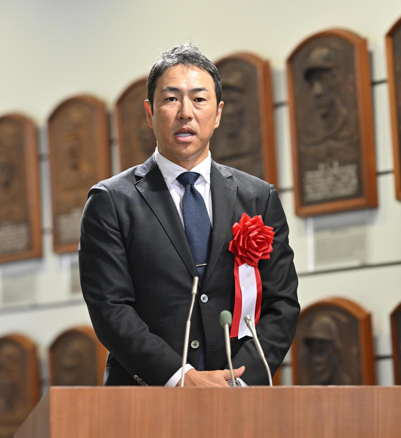 スピーチを行う黒田氏（代表撮影）