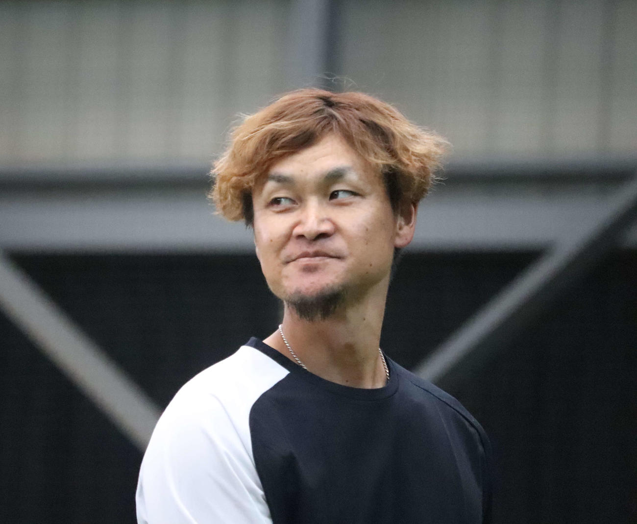 自主トレを公開したDeNA大和（撮影・小早川宗一郎）