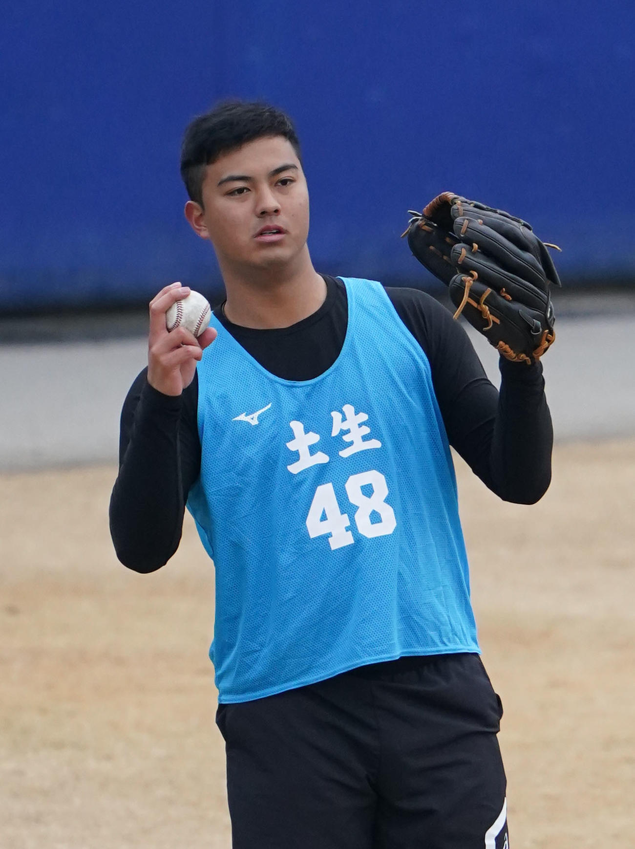 中日土生翔太（2024年1月10日撮影）