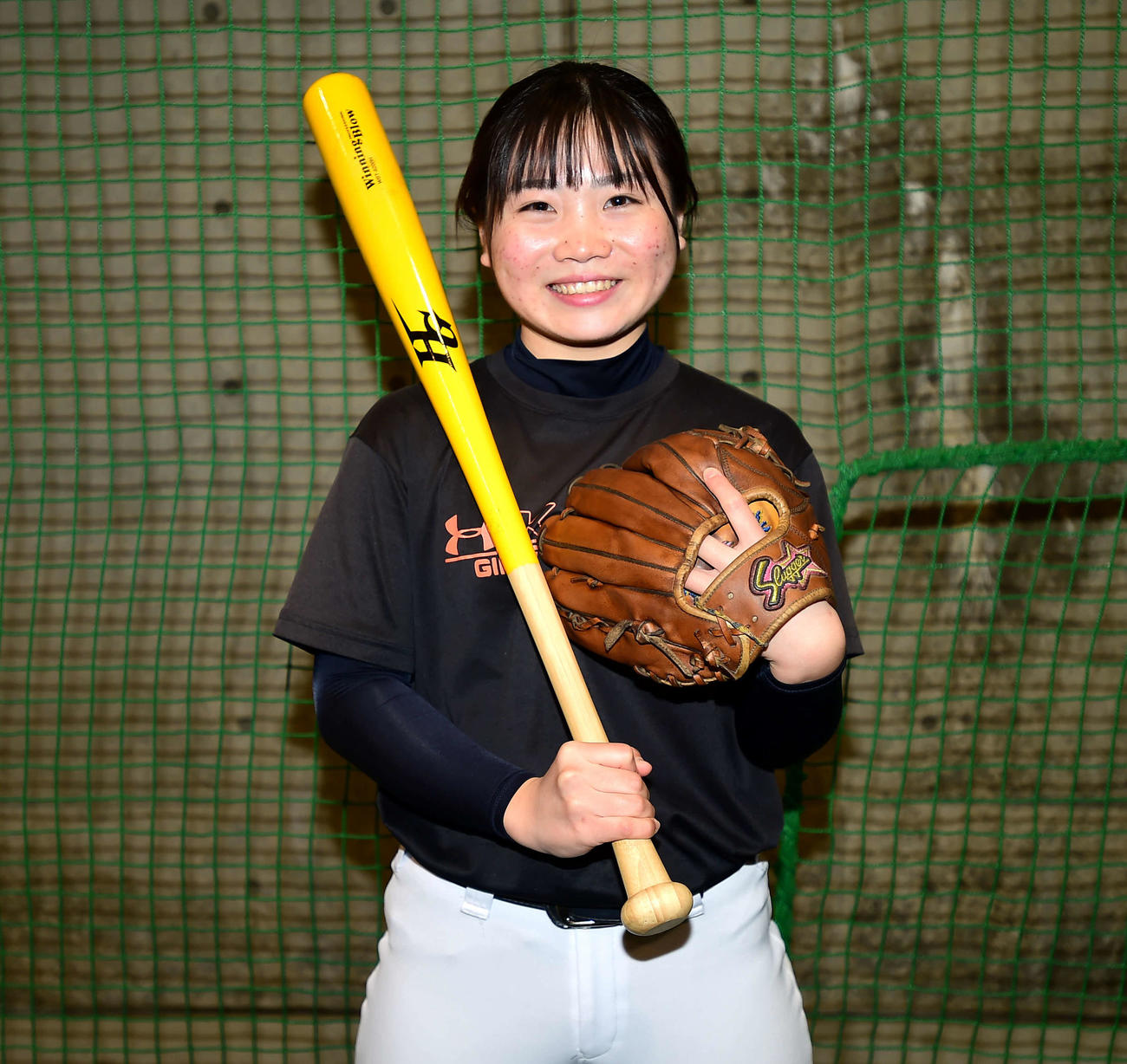 今春から女子硬式野球部が創部される新潟医療福祉大に進学する開志学園・小川