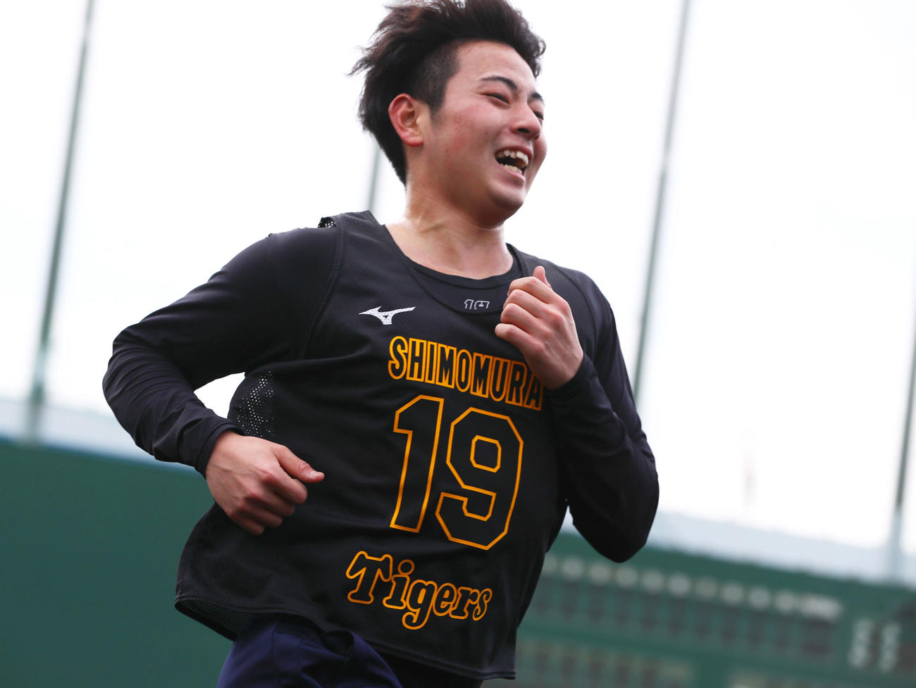 3000メートル走で3位の下村（撮影・上山淳一）
