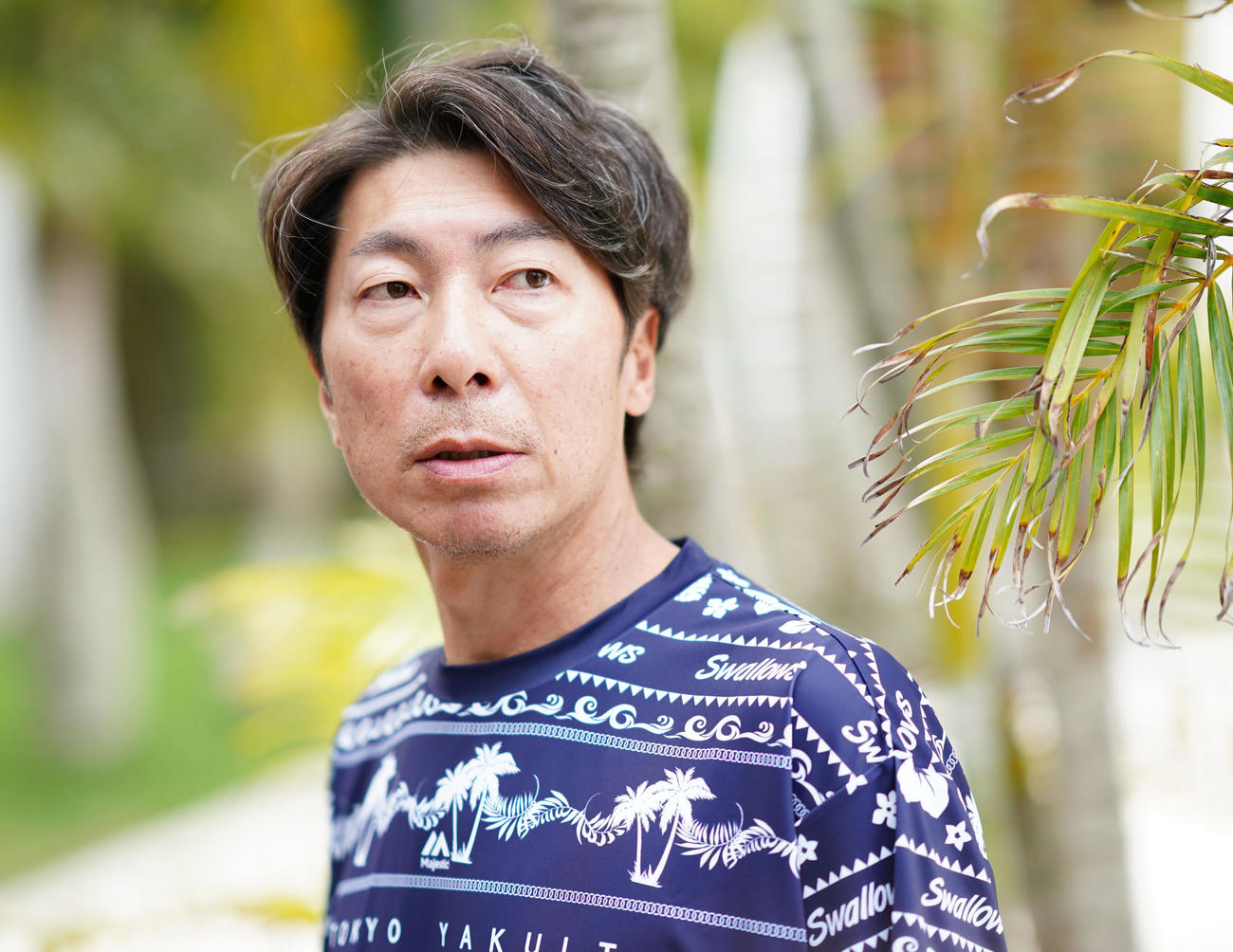 キャンプインに向け意気込みを語るヤクルト高津監督（撮影・横山健太）