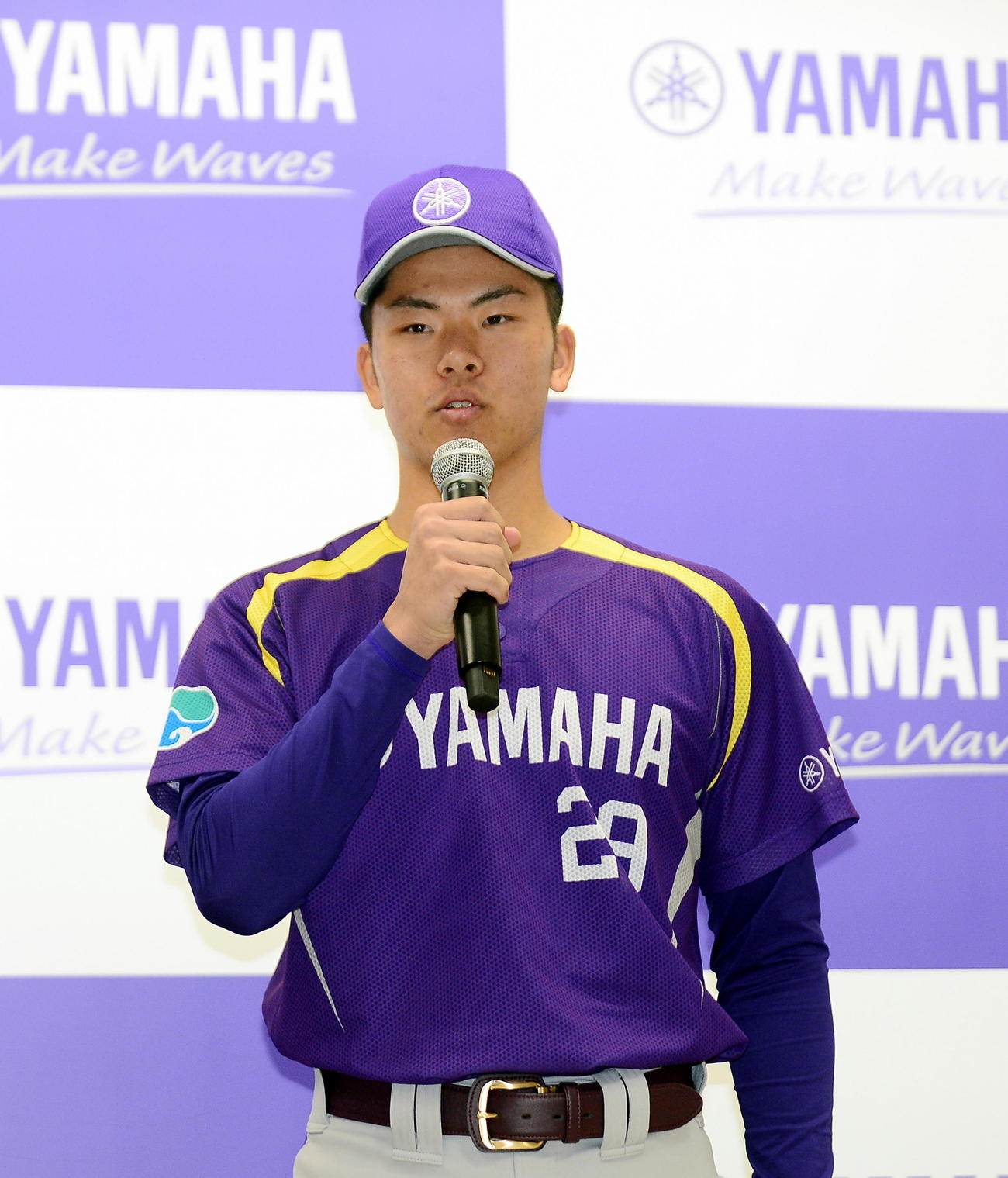 意気込みを語るヤマハ・寺沢