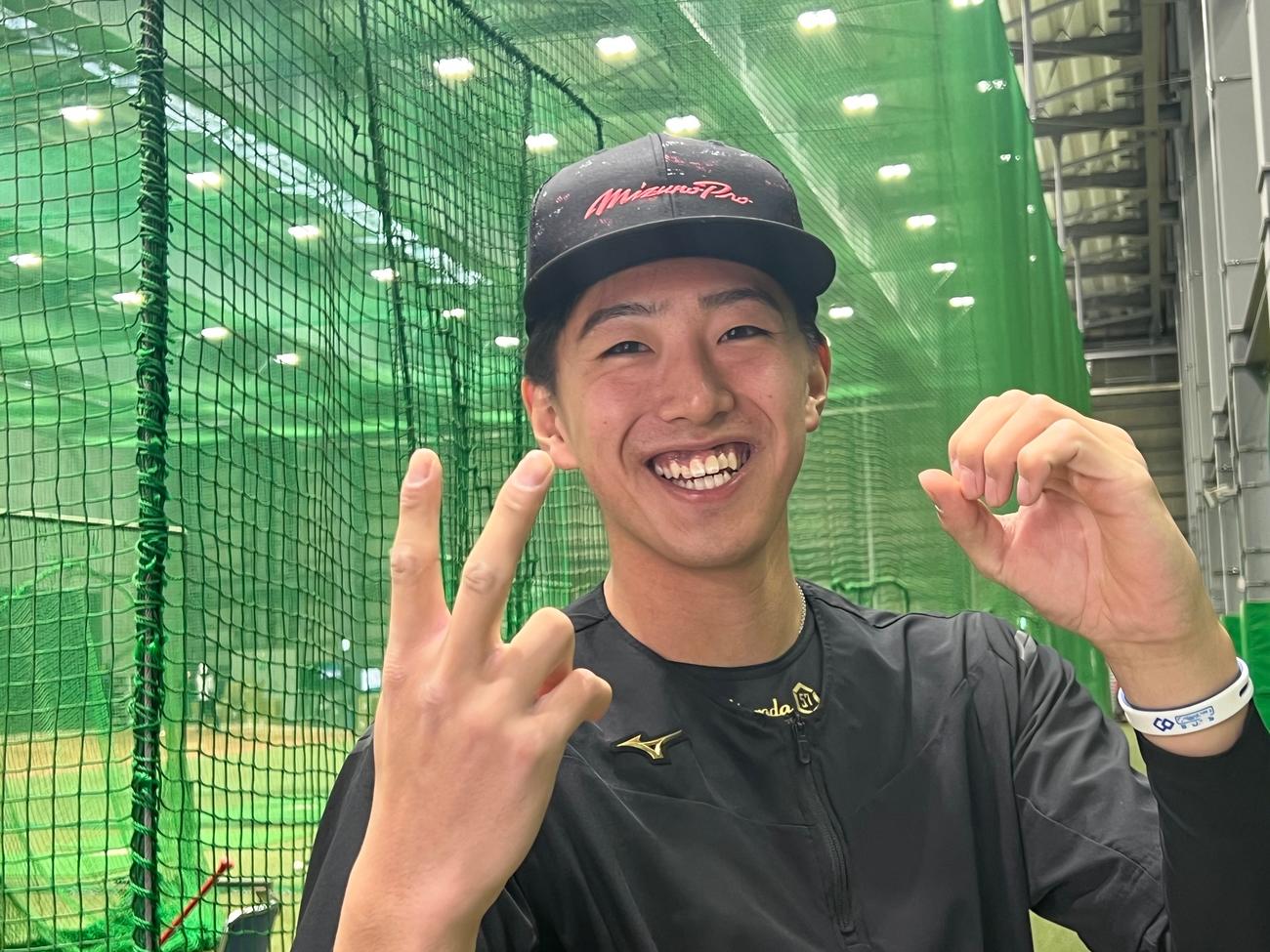 1月に20歳になった西武黒田（撮影・金子真仁）