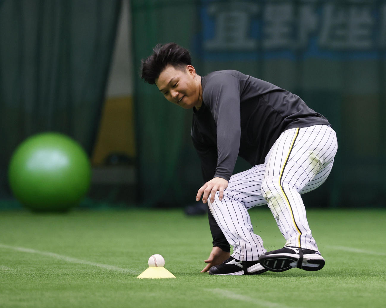 タイム走をする森下（撮影・藤尾明華）