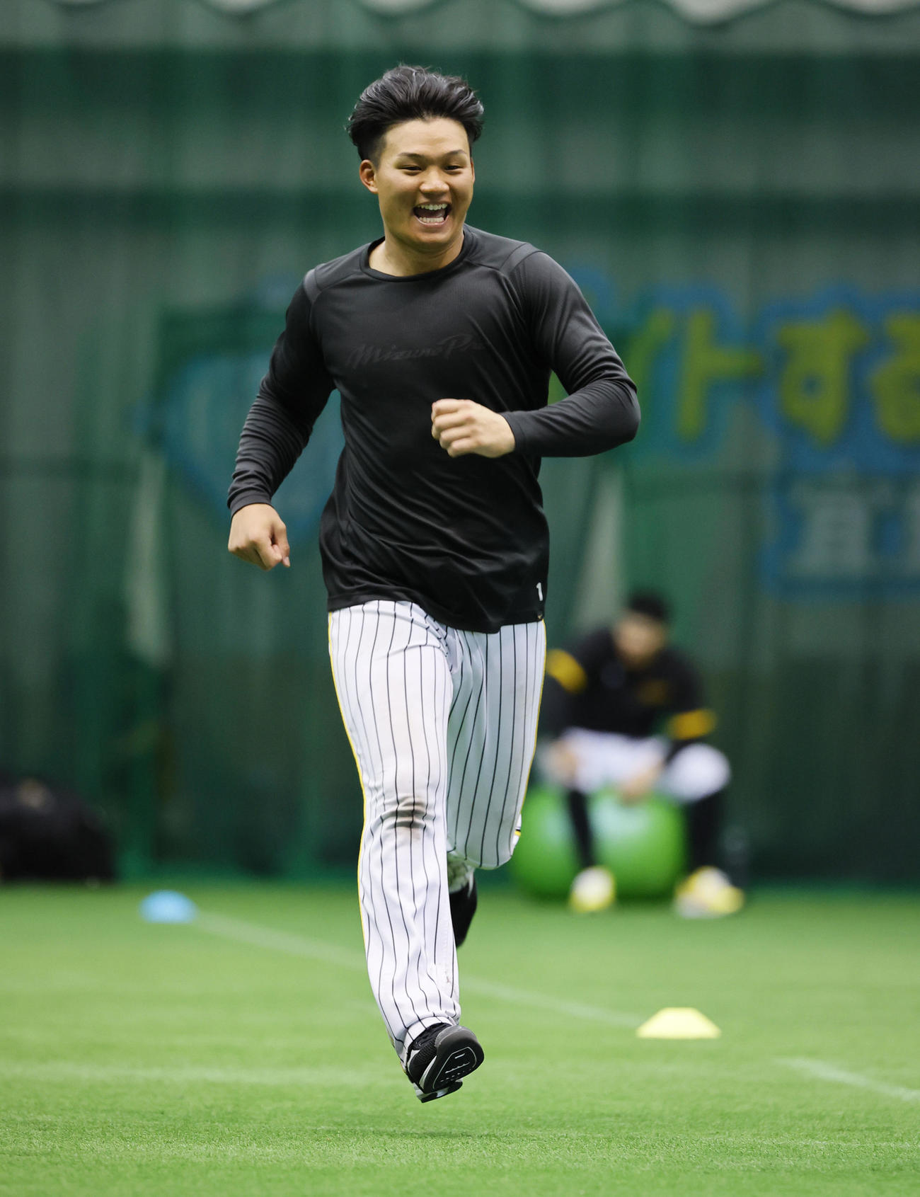 タイム走をする森下（撮影・藤尾明華）