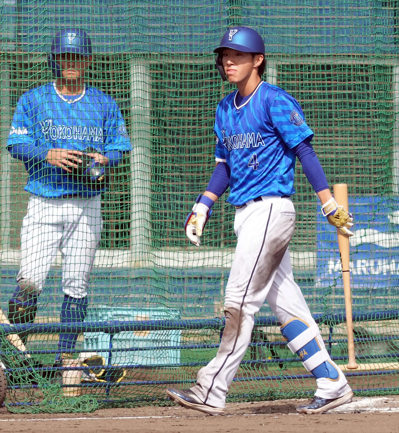ライブBPで2打席凡退に終わったDeNA度会（撮影・たえ見朱実）