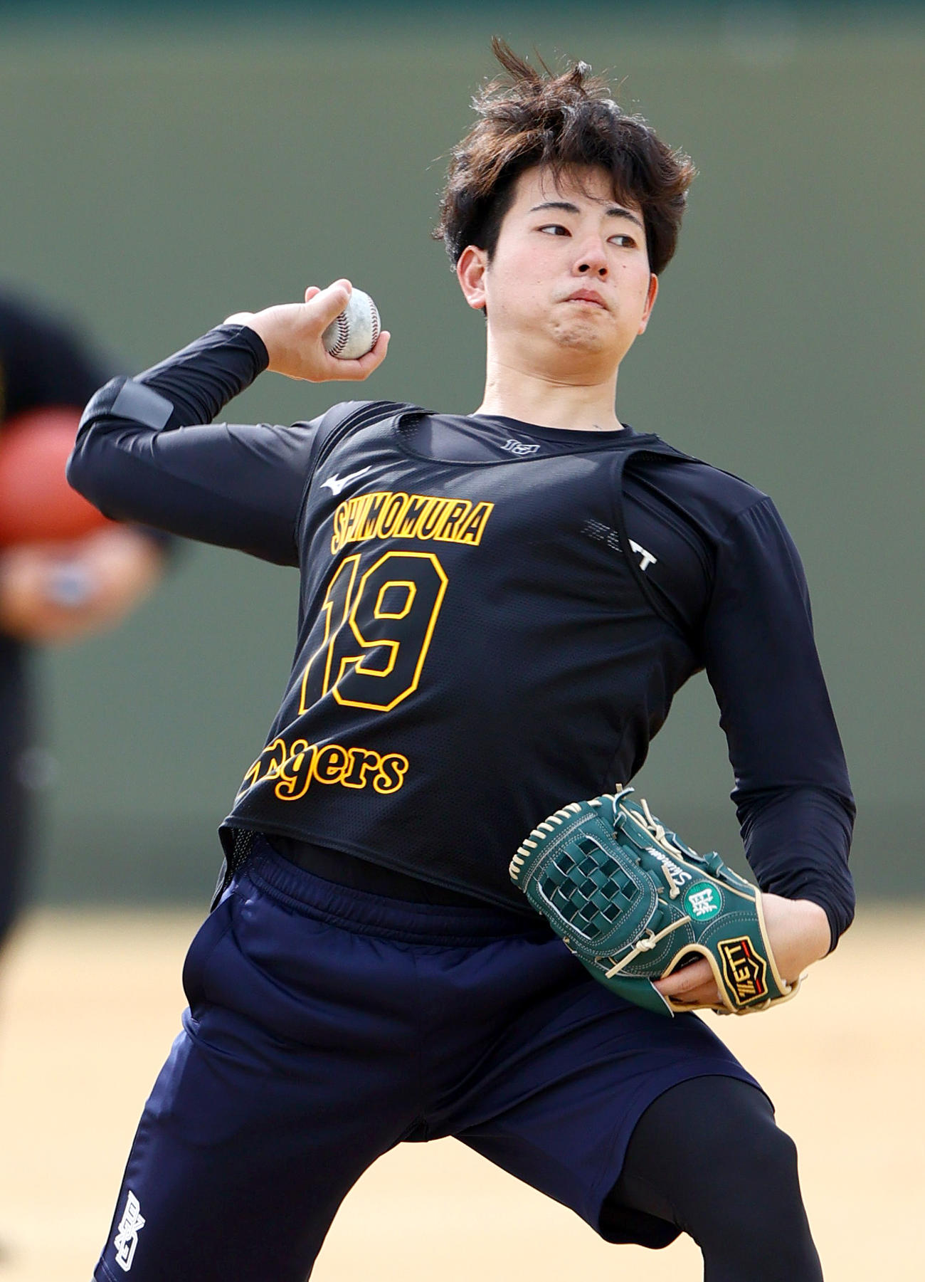 阪神下村海翔（2024年1月22日撮影）