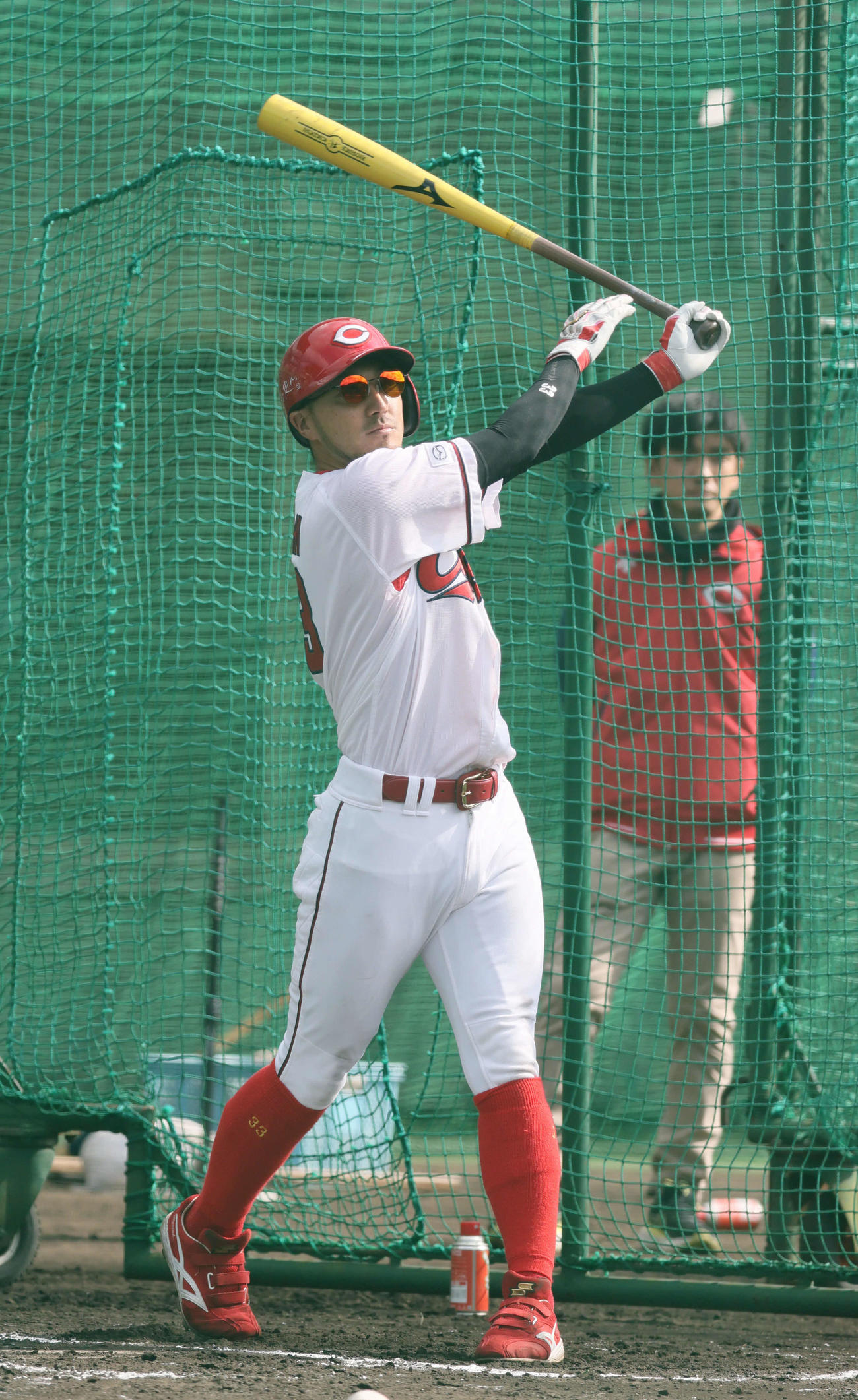 広島菊池涼介（24年2月6日撮影）