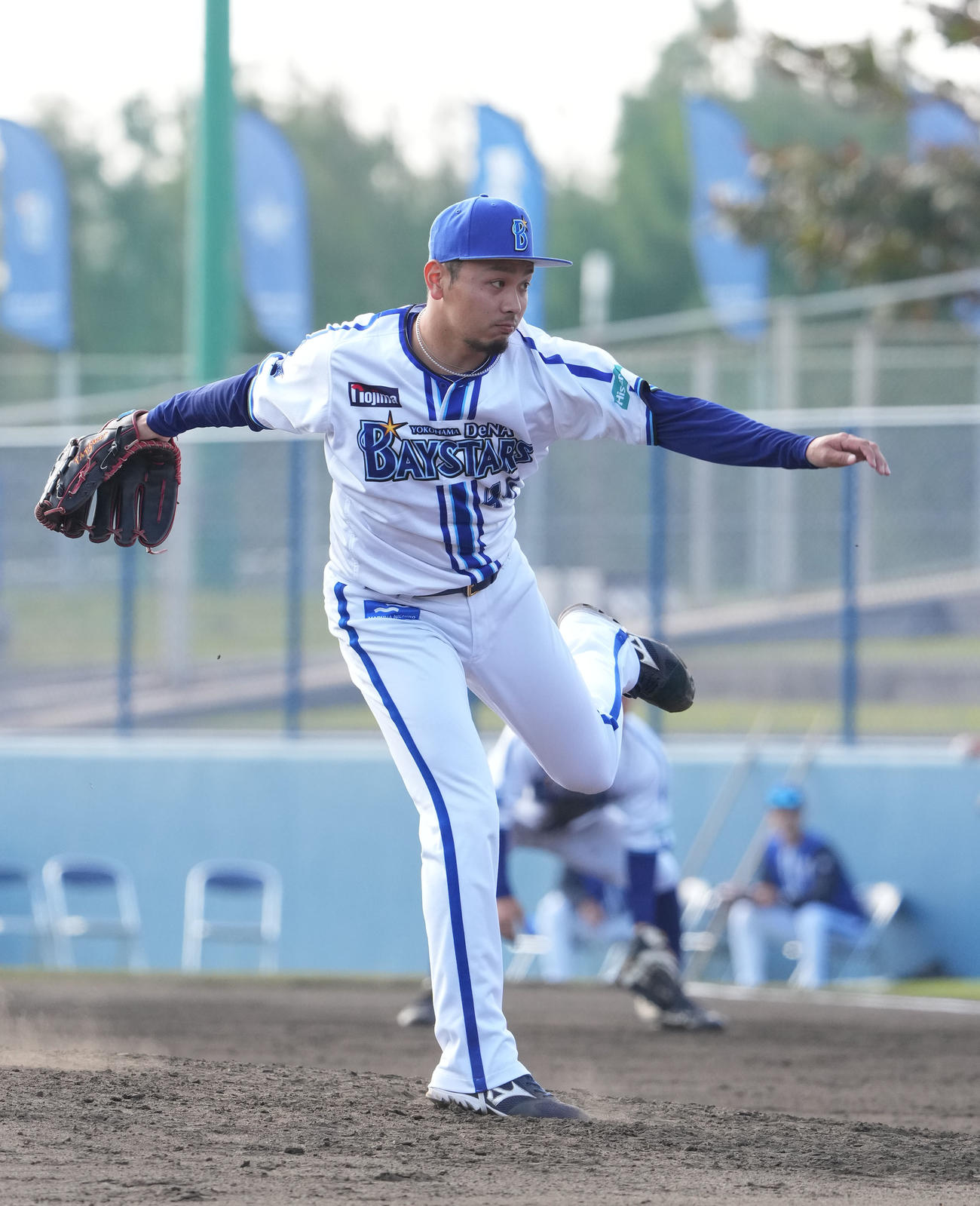 DeNA対中日　9回表、DeNA6番手で登板する石川（撮影・森本幸一）
