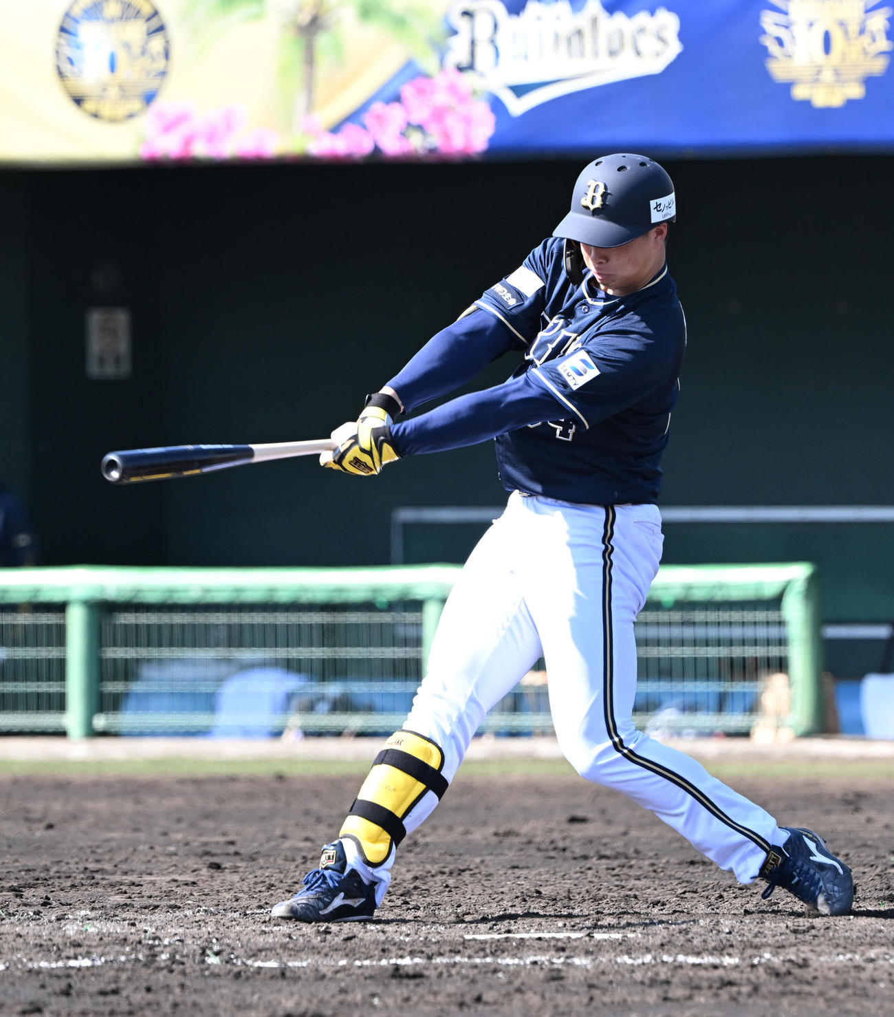 5回表紅組2死、代打横山聖は右前打を放つ（撮影・和賀正仁）