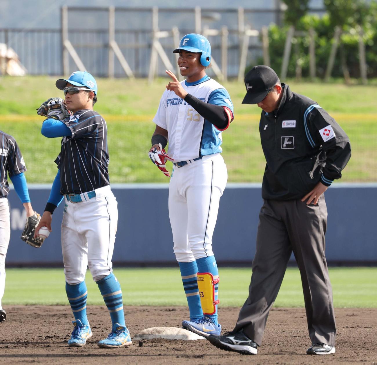 日本ハム水谷（2024年2月10日撮影）